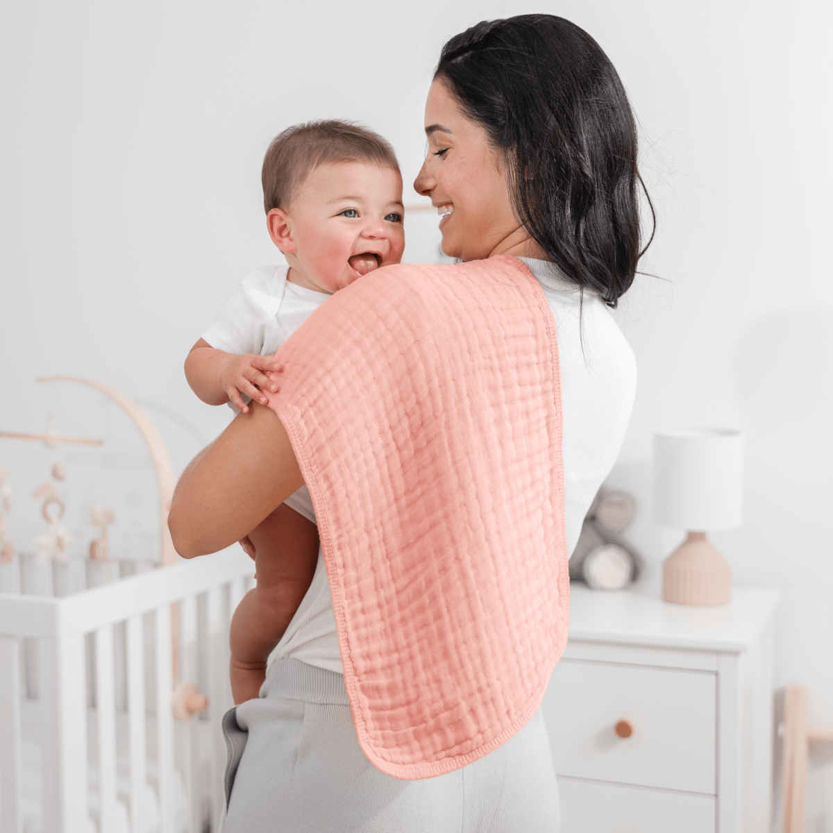 Comfy Cubs Comfy Cubs Muslin Burp Cloths Lace Baby Gift Set Essentials - Everetts Place Boutique -