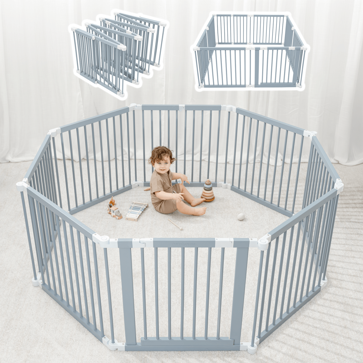 Comfy Cubs Comfy Cubs Playpen for Toddlers and Babies Pacific Blue - Everetts Place Boutique -