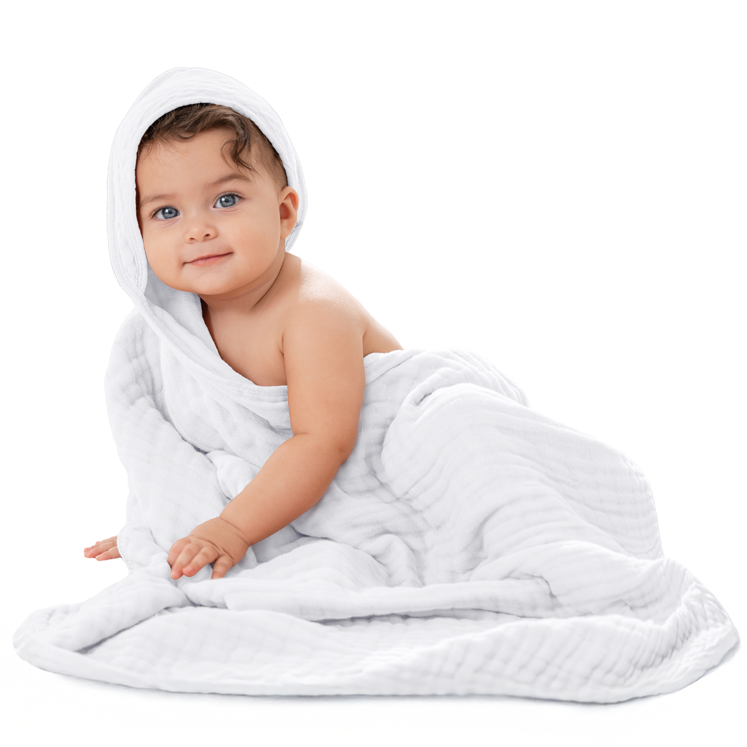 Comfy Cubs Soft Baby Hooded Towel White Plush Bath Wrap Comfy Cubs Everetts Place: Online Boutique 19.99