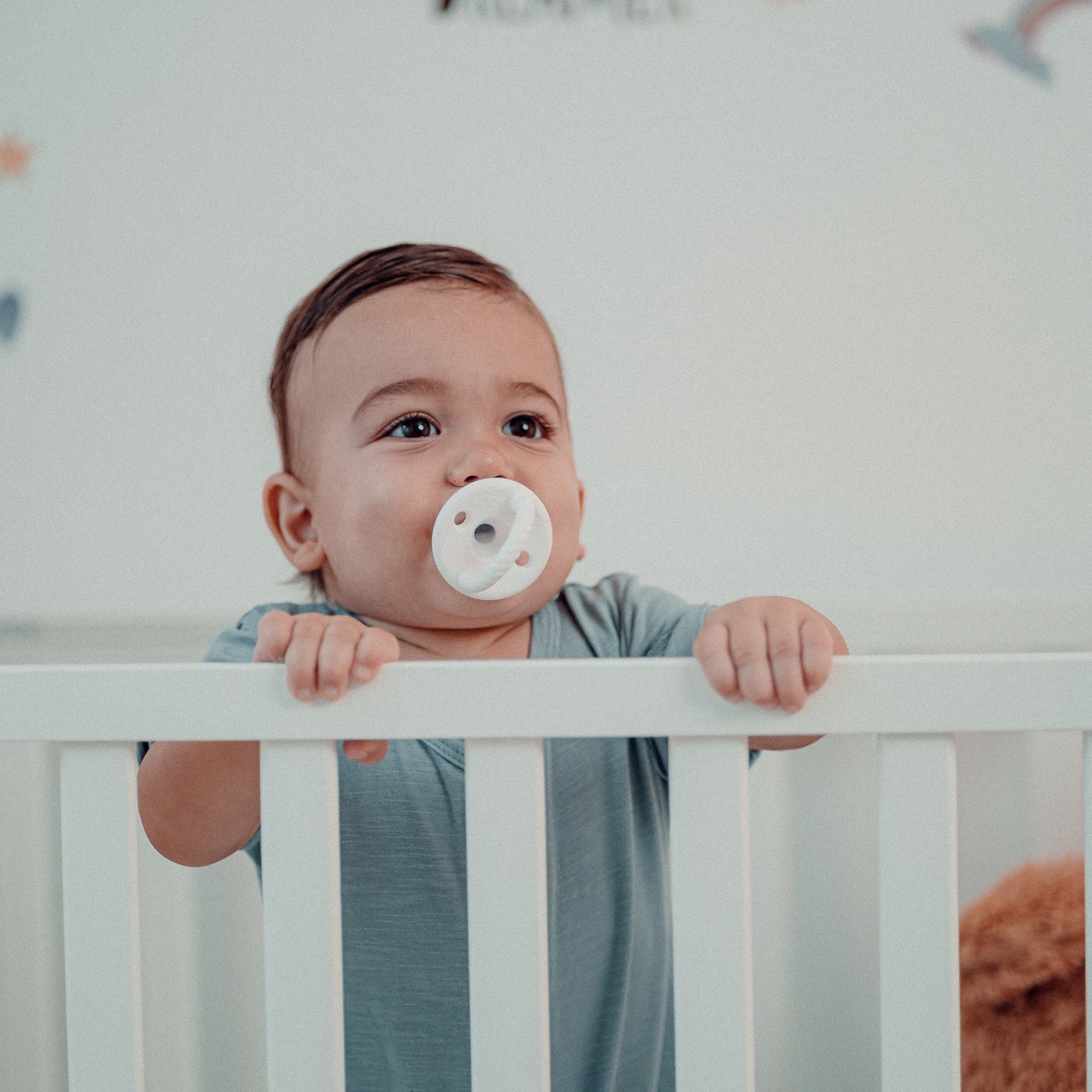 Pacifiers White 4 Pack Silicone BPA Free Baby Safe Comfy Cubs Everetts Place: Online Boutique