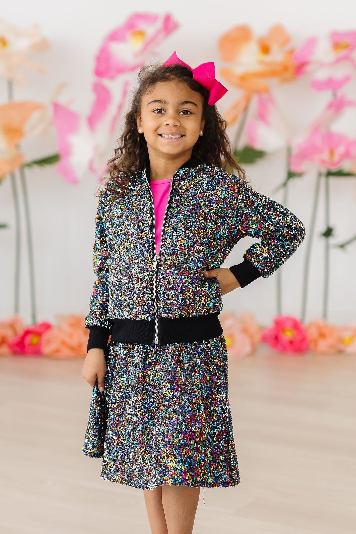 Mila & Rose ® Sale Confetti Sequin Jacket For Girls Party Sparkle - Apparel & Accessories > Clothing > Outerwear > Coats & Jackets Sequin Jacket