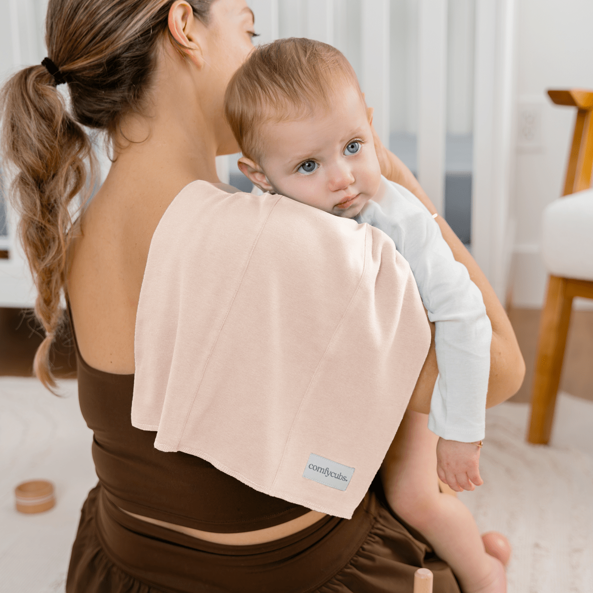 Comfy Cubs Cotton Burp Cloths Blush Multipurpose Baby Essentials - Everetts Place Boutique -