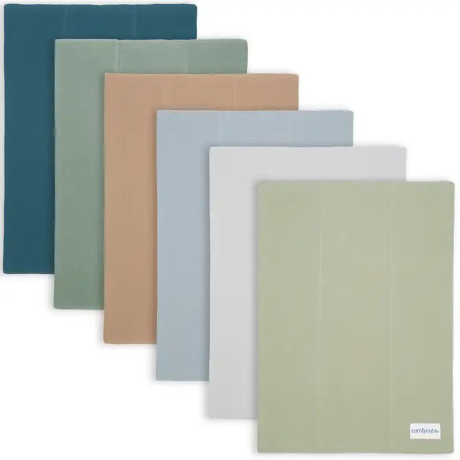 Comfy Cubs Cotton Burp Cloths Multi Boy Pack For Newborns Everyday Use - Everetts Place Boutique -