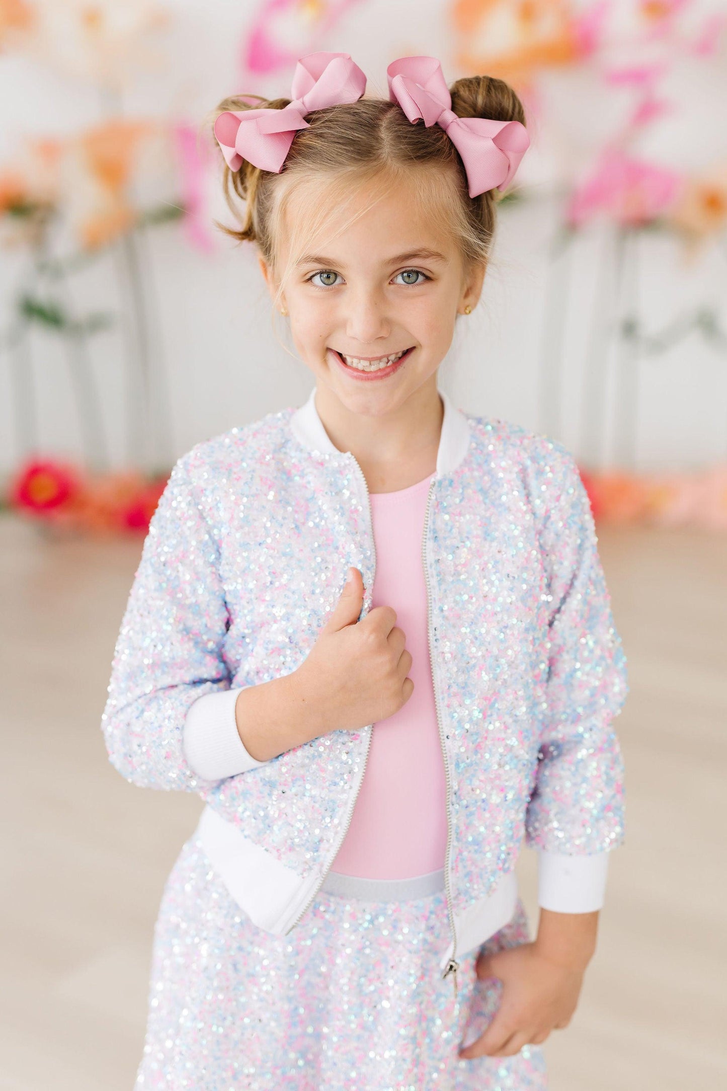 Mila & Rose ® Girls Cotton Candy Sequin Jacket Sparkle For Occasions - Apparel & Accessories > Clothing > Outerwear > Coats & Jackets Sequin Jacket