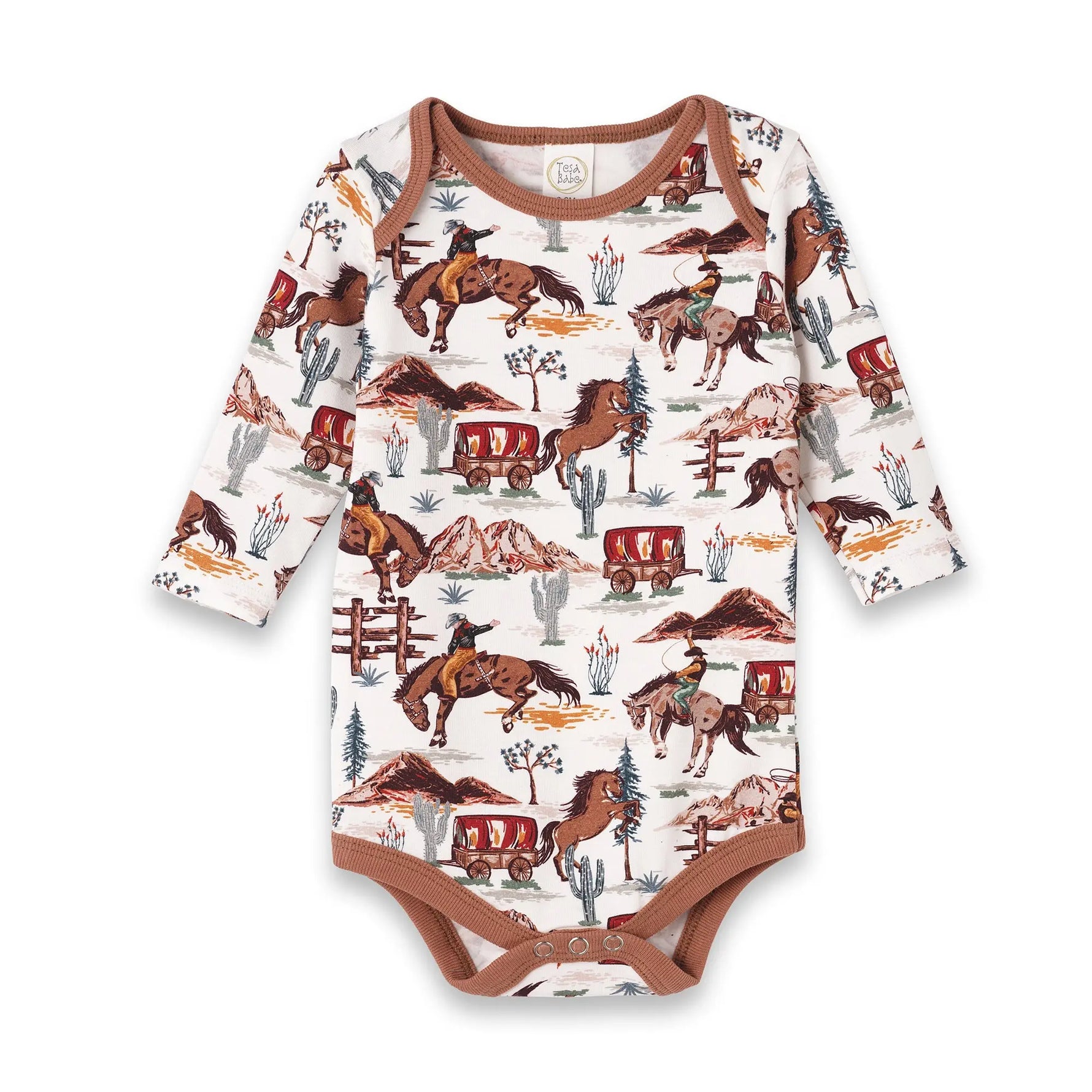 Tesa Babe Cowboy Baby Bodysuit Bamboo Western Spirit One Piece - Apparel & Accessories > Clothing > Baby & Toddler Clothing > Baby One-Pieces Baby Boy Clothes