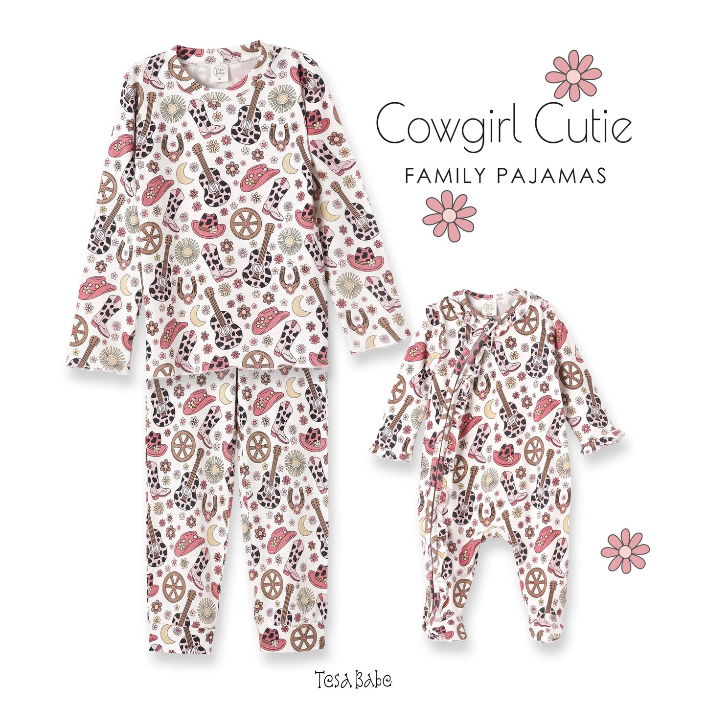 Cowgirl Cutie Bamboo Pajama Set For Girls UltraSoft Comfort Tesa Babe Everetts Place: Online Boutique