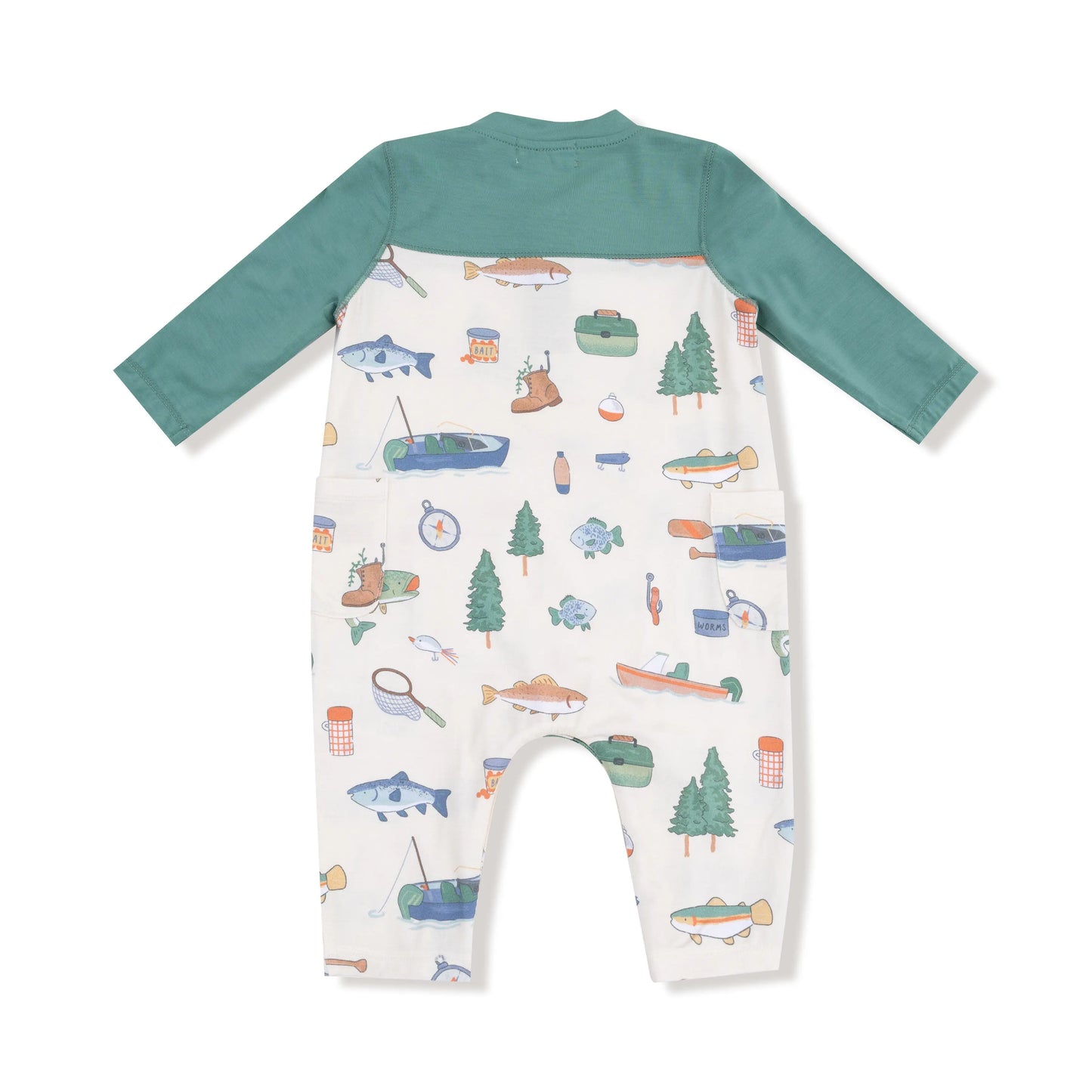 Angel Dear Cozy Baby Romper with Contrast Sleeves Soft Viscose Bamboo - Apparel & Accessories > Clothing > Baby & Toddler Clothing > Baby One-Pieces 969