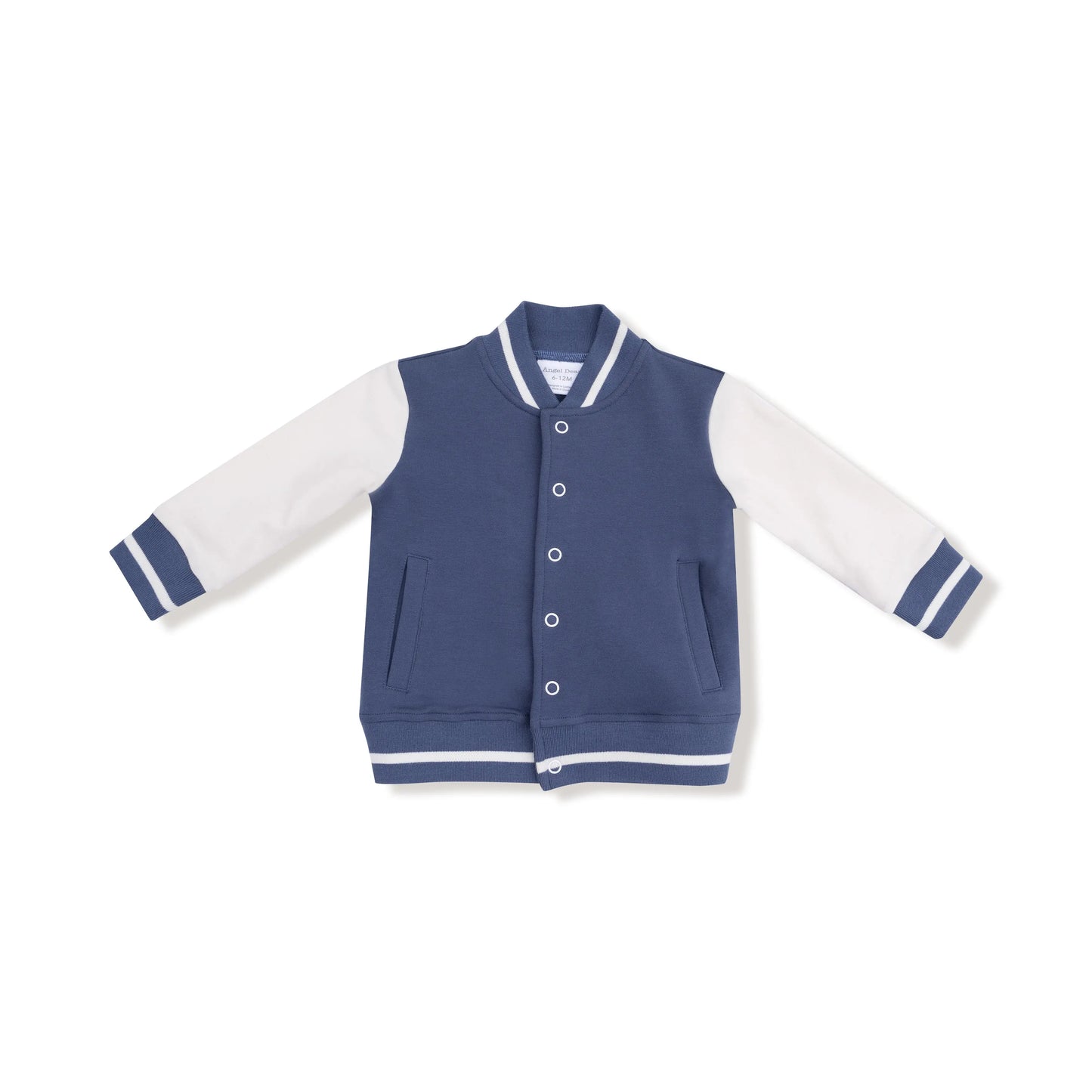Cozy French Terry Letterman Jacket for Kids Angel Dear Everetts Place: Online Boutique
