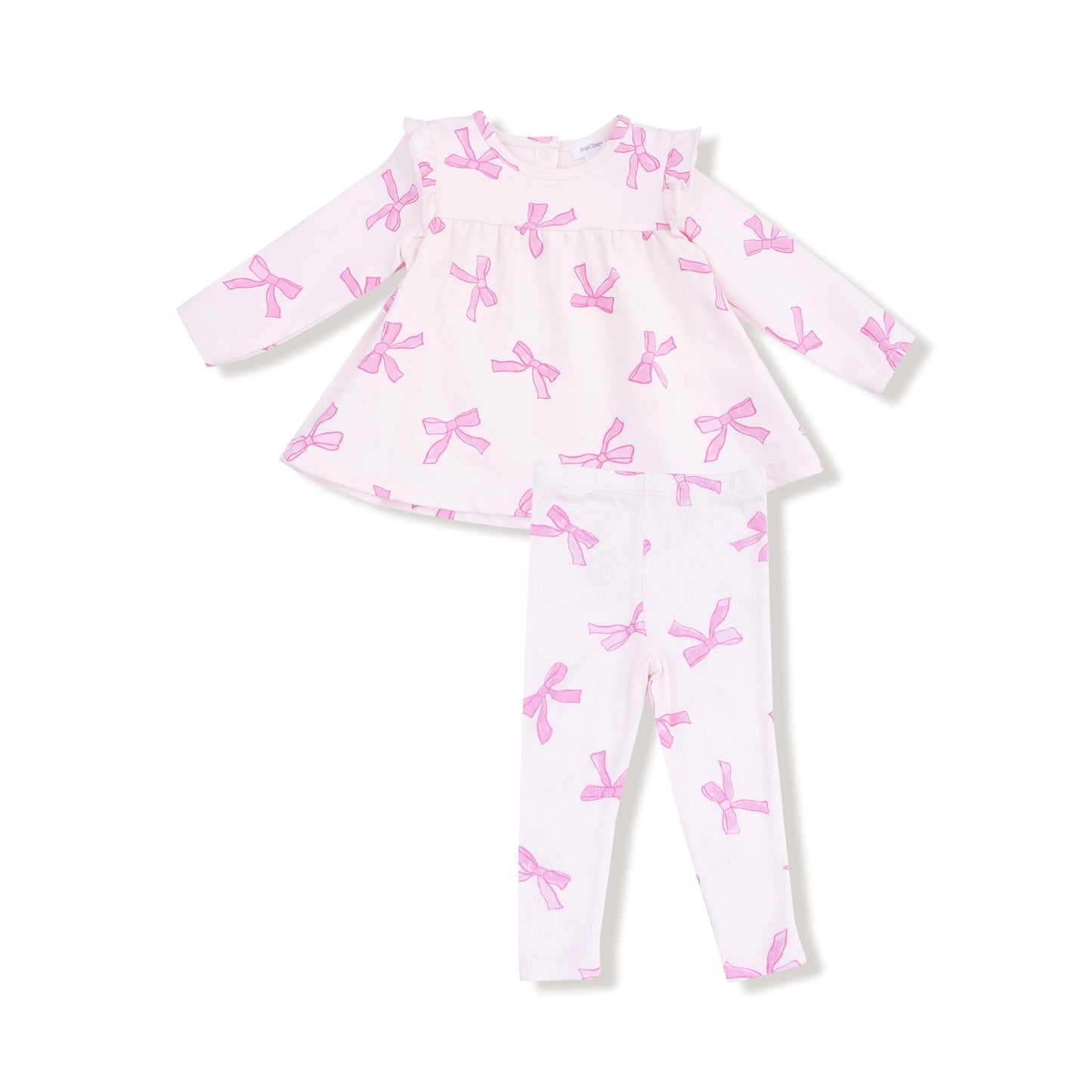 Angel Dear Cozy Ruffle Top Tunic and Ribbed Legging Set for Fall - Apparel & Accessories > Clothing > Baby & Toddler Clothing > Baby & Toddler Outfits 546