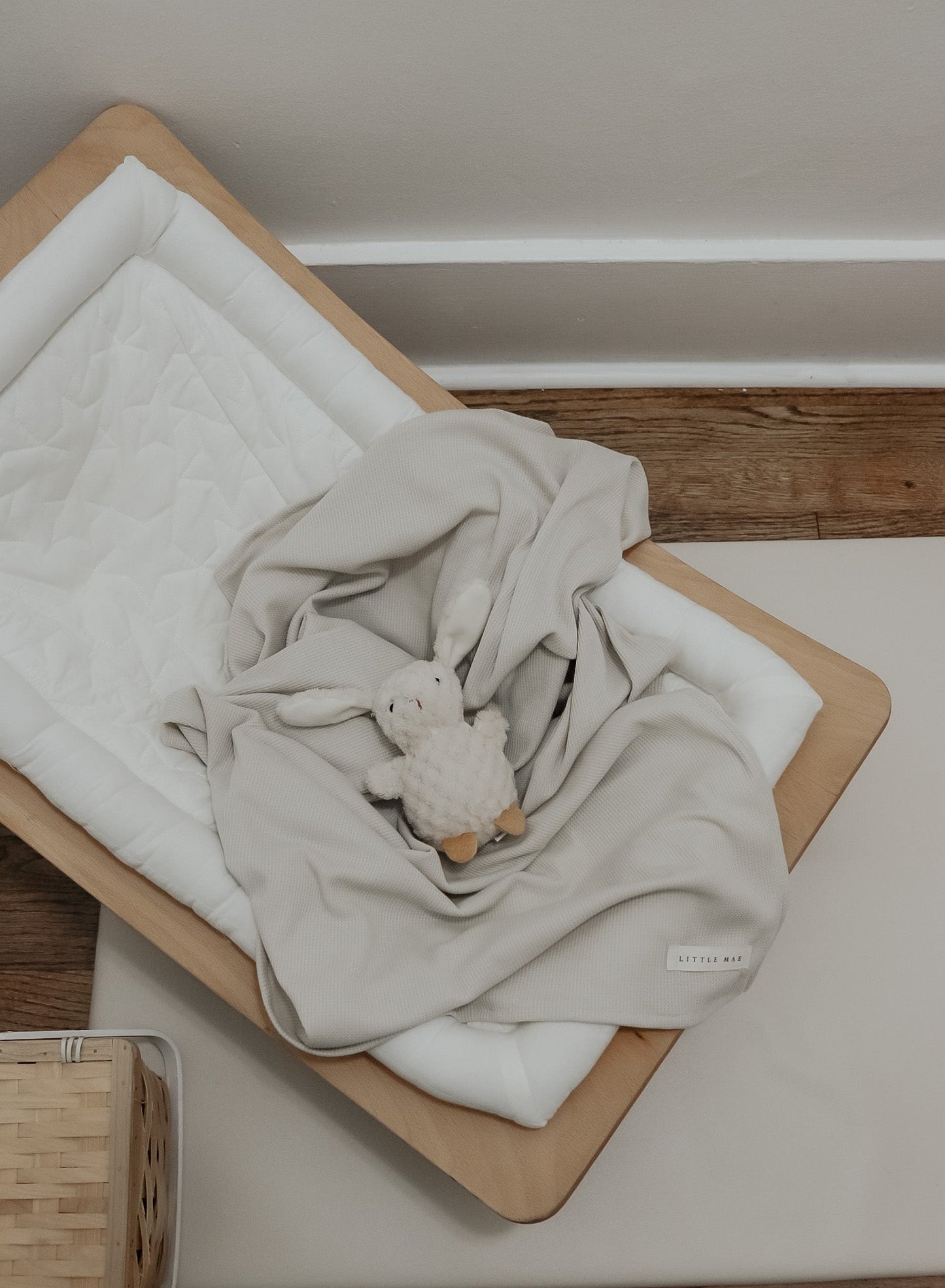 Coco Waffle Knit Baby Blanket By Little Mae Co Cozy Little Mae & Co Everetts Place: Online Boutique 29.99