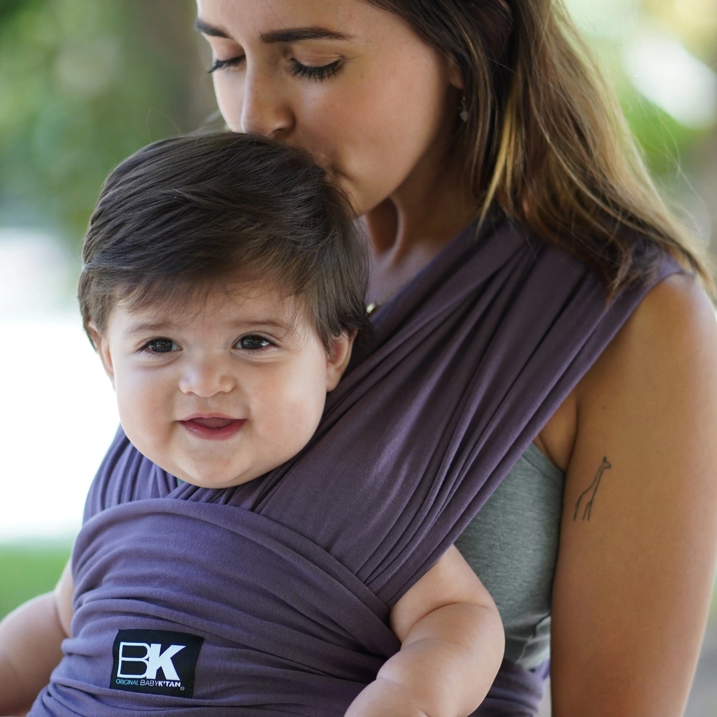 Baby K'tan Original Baby Carrier Eggplant Baby K'tan