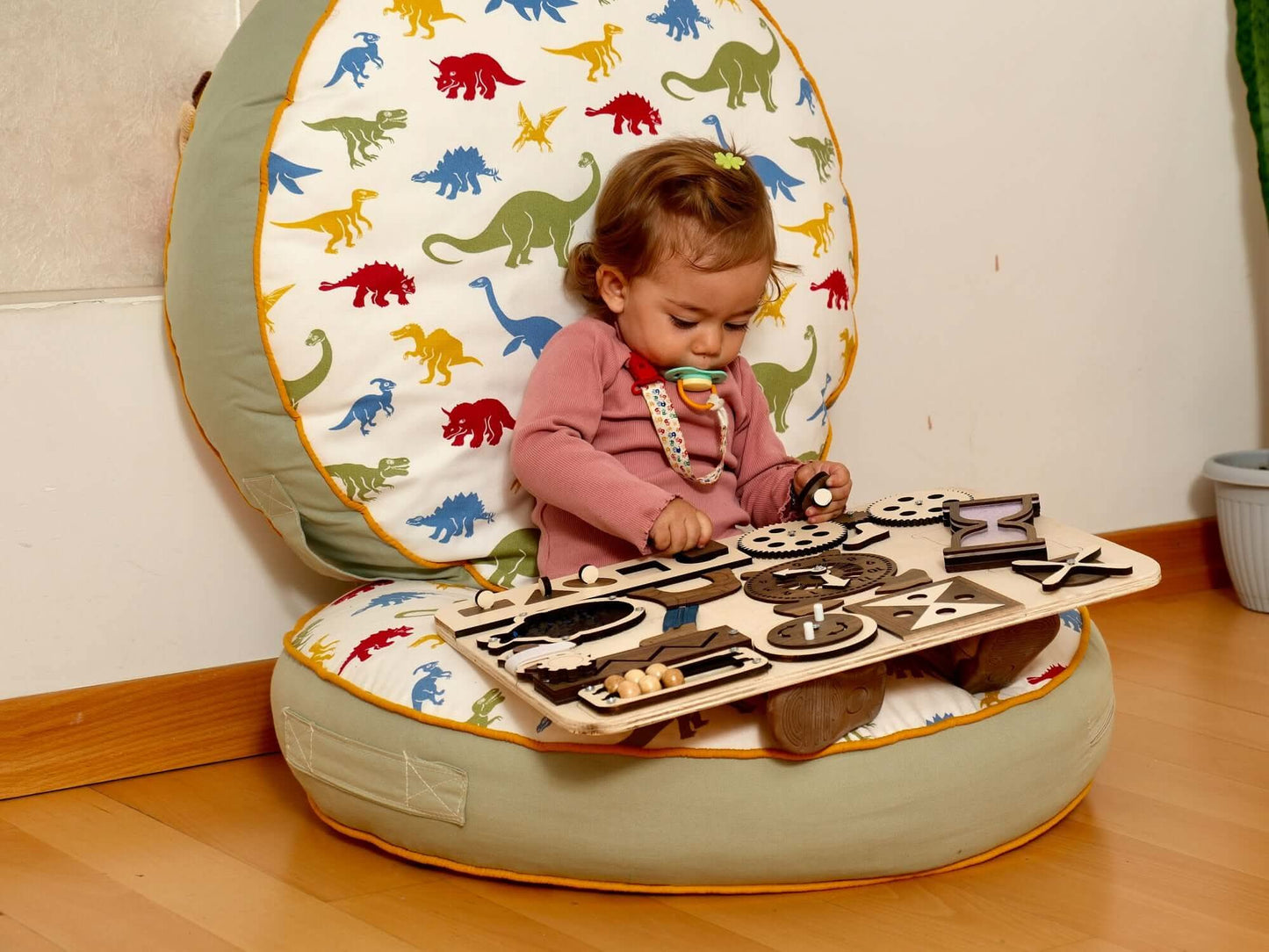 Wooden Montessori Busy Board for Toddlers 12 Activities Kidodido Everetts Place: Online Boutique