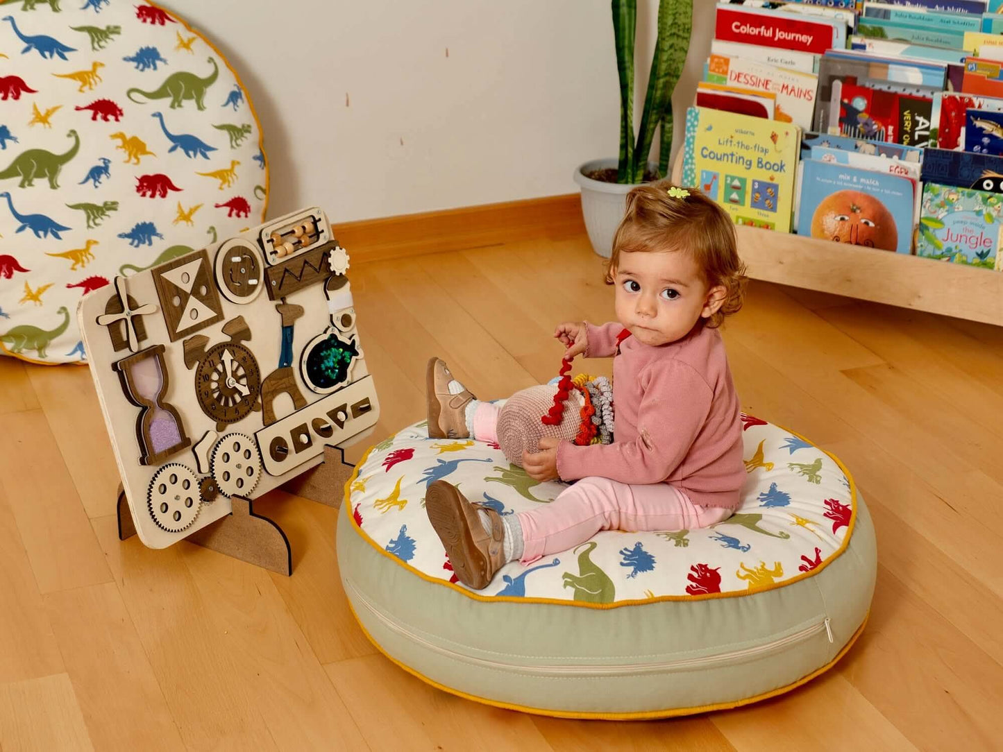Wooden Montessori Busy Board for Toddlers 12 Activities Kidodido Everetts Place: Online Boutique