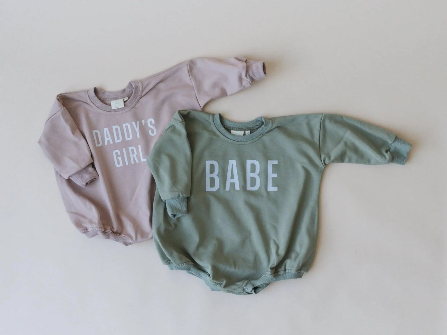 Little Joy Co. Daddy's Girl Sweatshirt Romper Soft Terry Fabric For Babies - Apparel & Accessories > Clothing > Baby & Toddler Clothing > Baby & Toddler Outfits