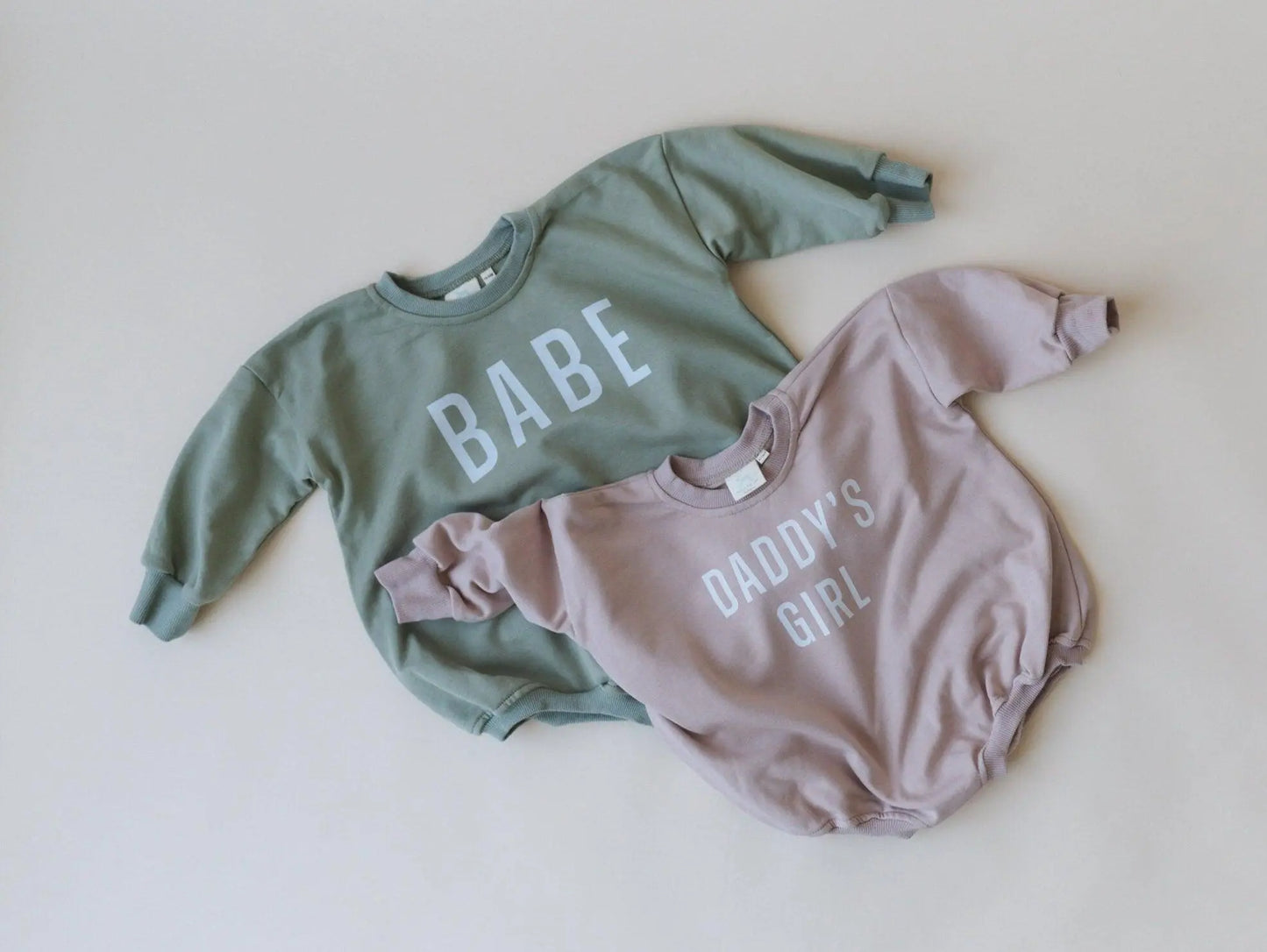 Little Joy Co. Daddy's Girl Sweatshirt Romper Soft Terry Fabric For Babies - Apparel & Accessories > Clothing > Baby & Toddler Clothing > Baby & Toddler Outfits
