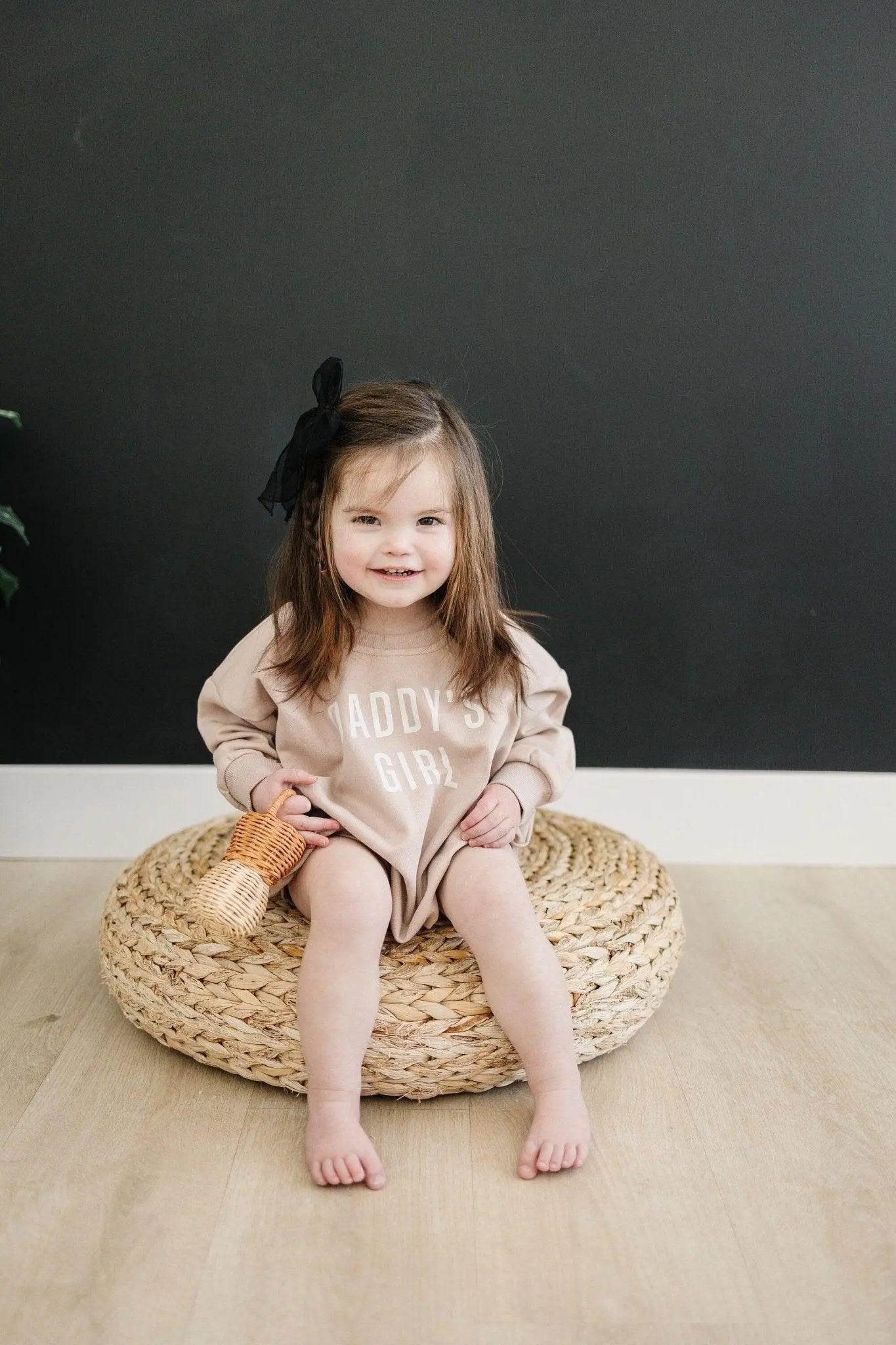 Little Joy Co. Daddy's Girl Sweatshirt Romper Soft Terry Fabric For Babies - Apparel & Accessories > Clothing > Baby & Toddler Clothing > Baby & Toddler Outfits