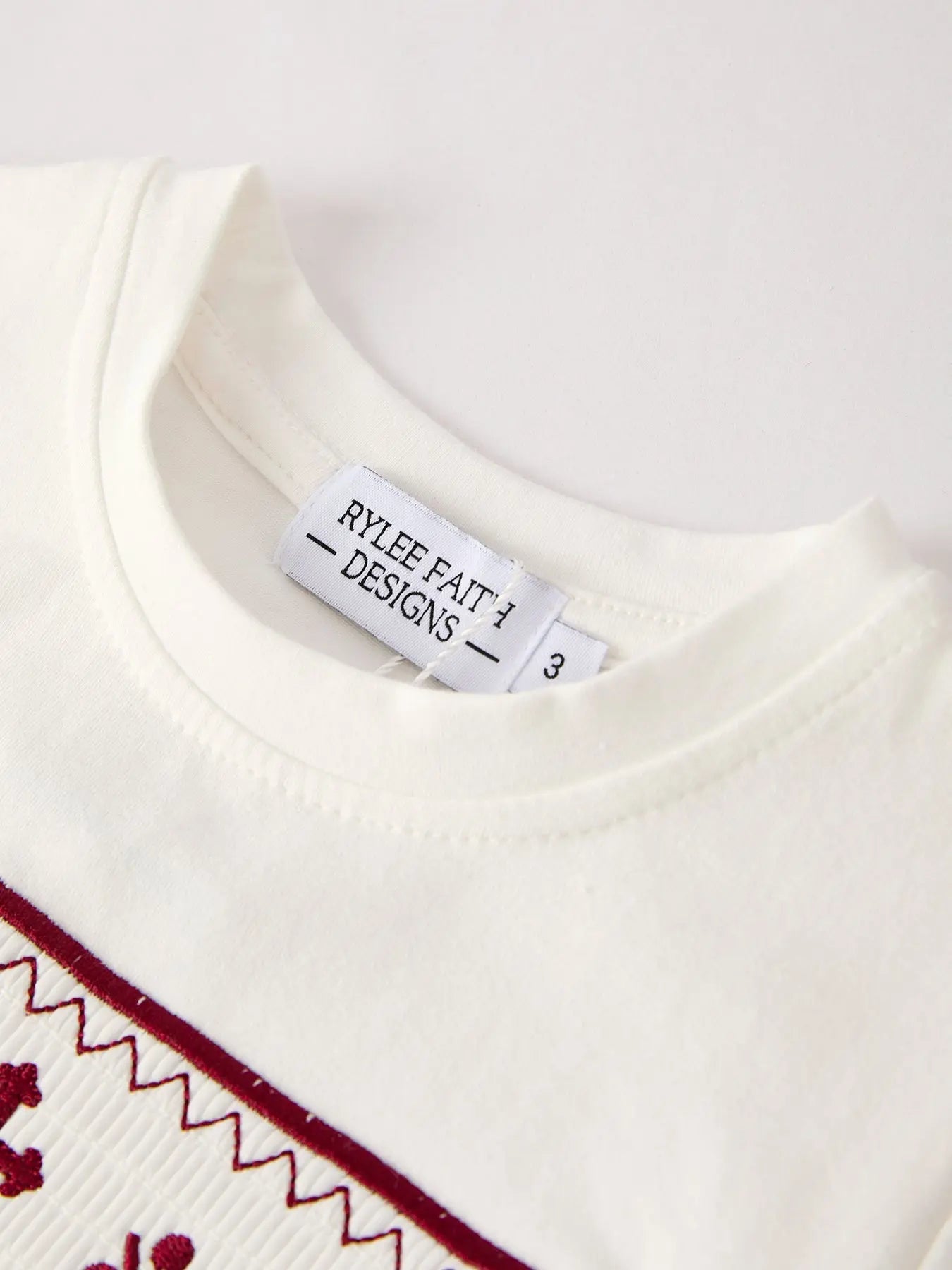 Dark Red Smocked Church Christ Bishop Christening Boys Set Rylee Faith Designs Everetts Place: Online Boutique