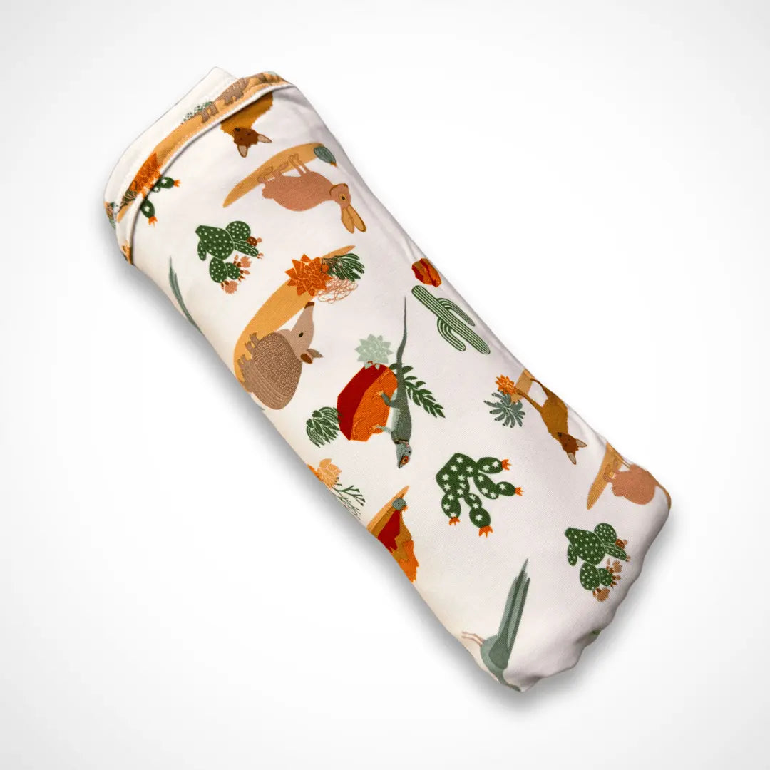 Desert Friends Bamboo Blanket Soft Stretchy Swaddle Nursing Cover Stroller Tummy Time Kolorful Everetts Place: Online Boutique