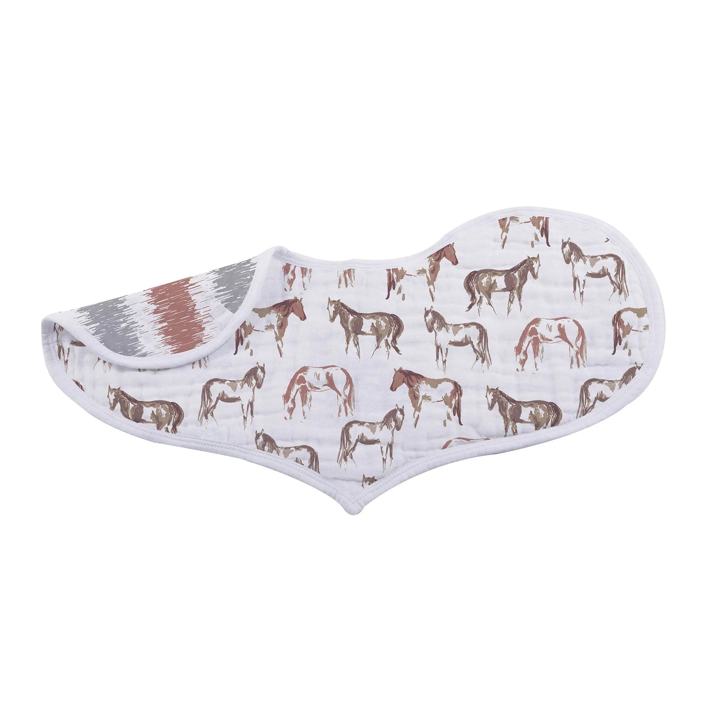 Desert Rose and Wild Horse Cotton Heart Bibs 2 Pack Newcastle Classics Everetts Place: Online Boutique