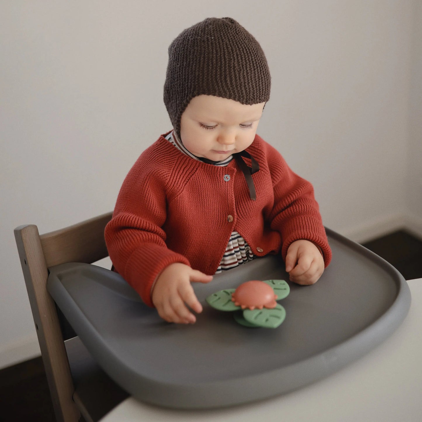 Dino Suction Spinner Toy for Kids with 100 Percent Food Grade Silicone Leaves Mushie Everetts Place: Online Boutique