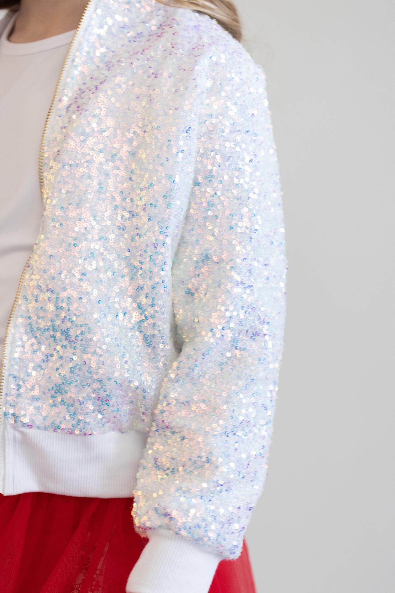 Mila & Rose ® Mila Rose Disco Sequin Jacket For Girls Party Wear - Apparel & Accessories > Clothing > Outerwear > Coats & Jackets Sequin Jacket