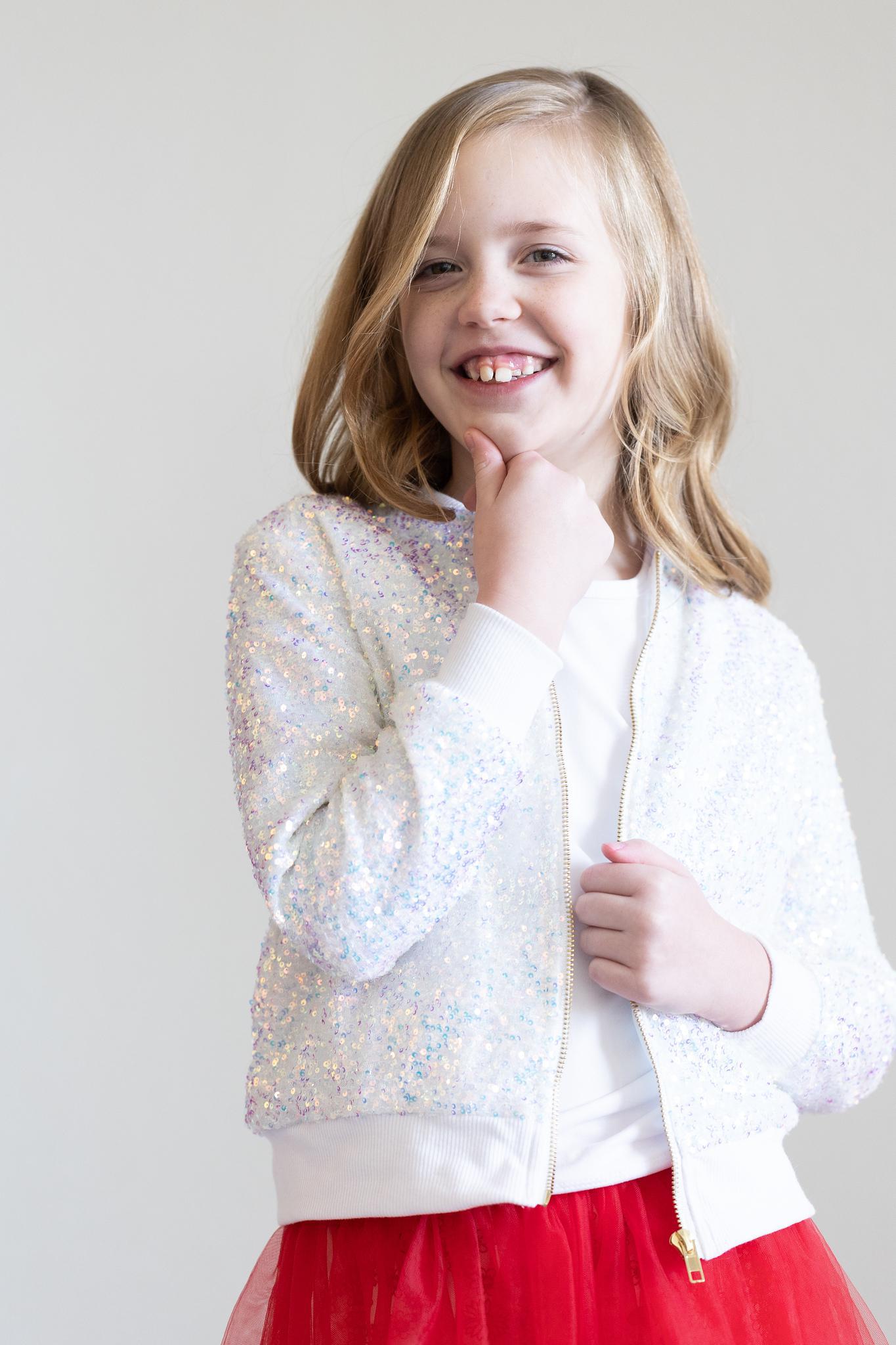 Mila & Rose ® Mila Rose Disco Sequin Jacket For Girls Party Wear - Apparel & Accessories > Clothing > Outerwear > Coats & Jackets Sequin Jacket