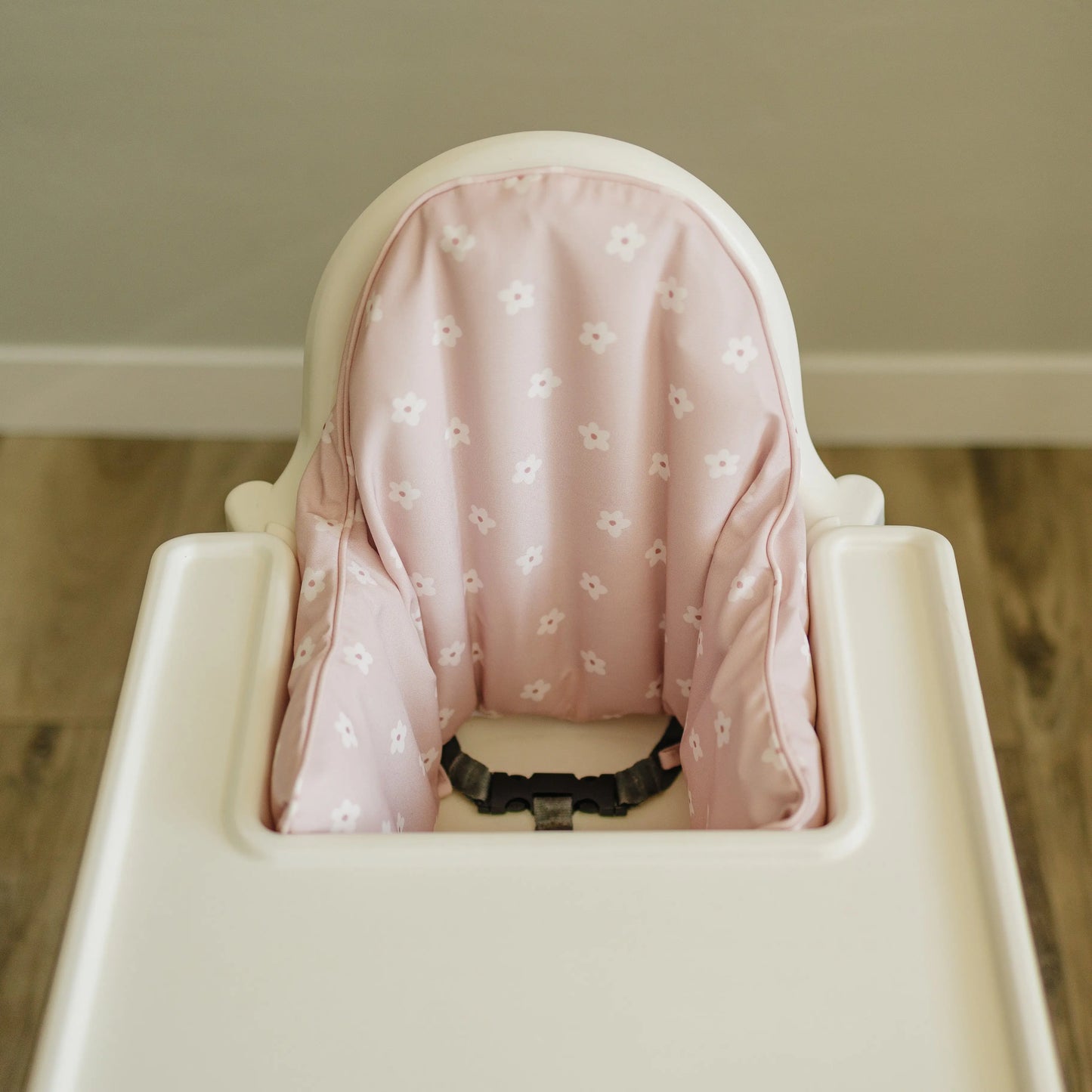 Little Joy Co. Ditsy Pink Flowers Cushion Cover For IKEA Antilop Highchair - Furniture > Baby & Toddler Furniture > High Chair & Booster Seat Accessories