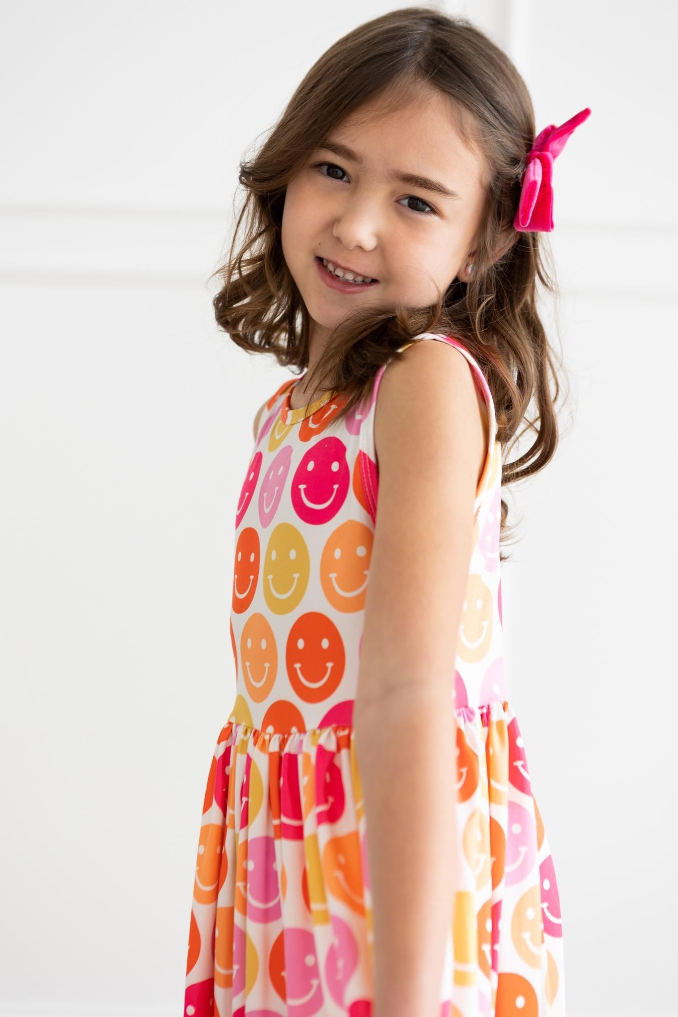 Mila & Rose ® Don't Worry Be Hippy Tank Twirl Dress For Girls Mila Rose - Apparel & Accessories > Clothing > Dresses Twirl Tank Dress