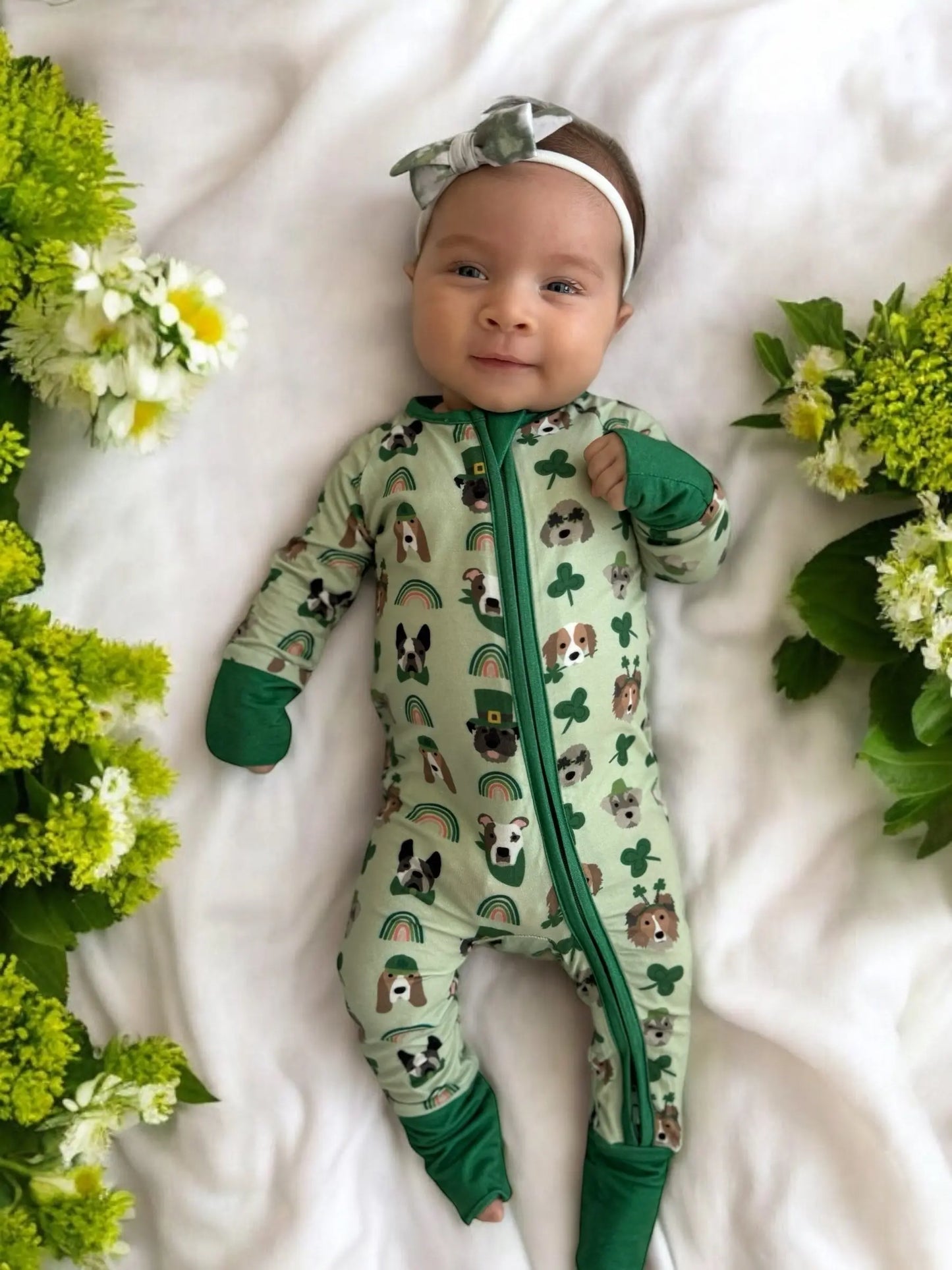Dreamlet Puppy Parade Convertible Footies With Mittens Dreamlet Everetts Place: Online Boutique