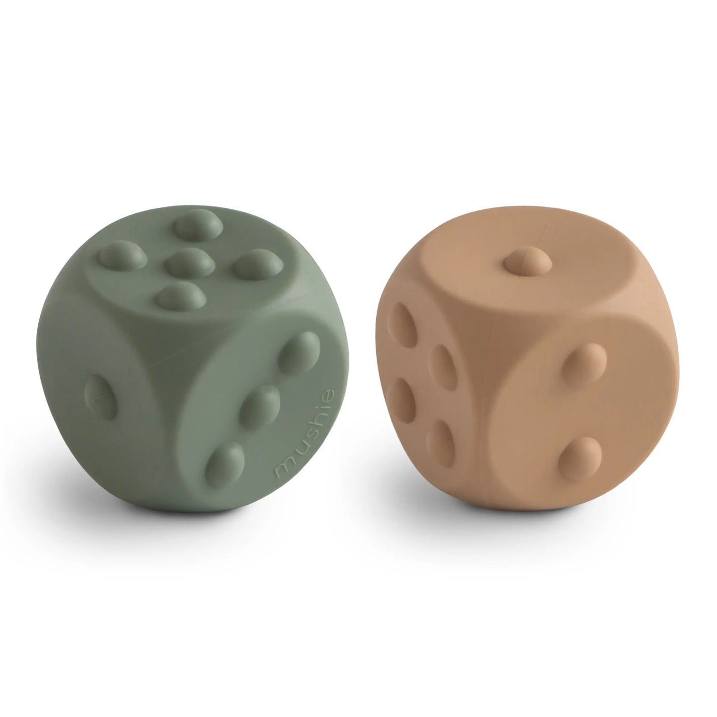 Mushie Dice Press Toy for Fine Motor Skill Development and Learning Mushie