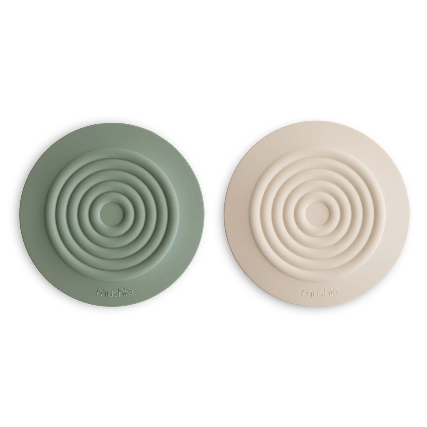 Silicone Bathtub Drain Stopper Set of 2 Flexible Water Seal Covers Mushie