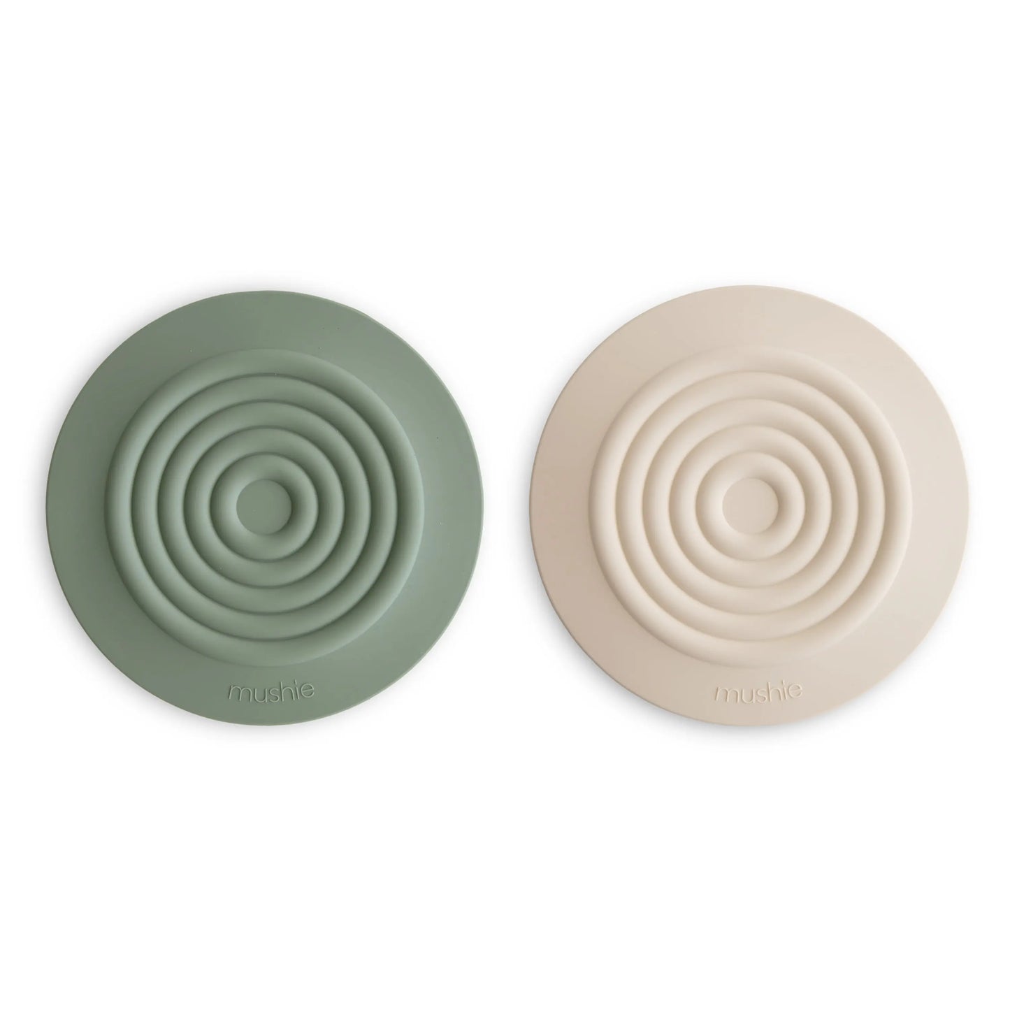 Silicone Bathtub Drain Stopper Set of 2 Flexible Water Seal Covers Mushie