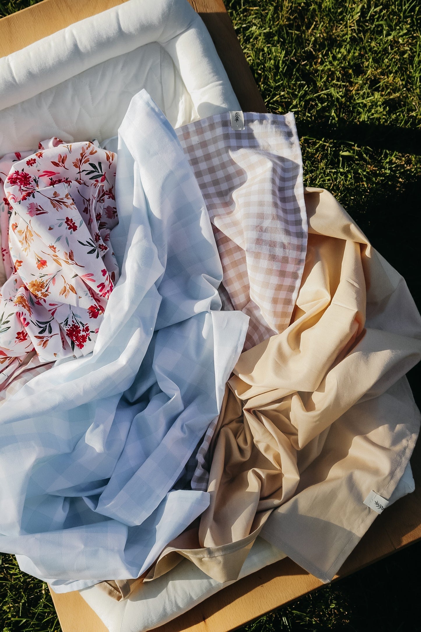 Desert Brown Cotton Baby Blanket Breathable Swaddle Little Mae & Co Everetts Place: Online Boutique