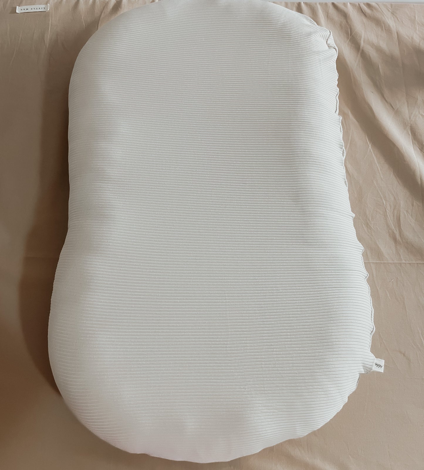 Oat Ribbed Baby Lounger Cover For Snuggle Me Lounger Little Mae & Co Everetts Place: Online Boutique