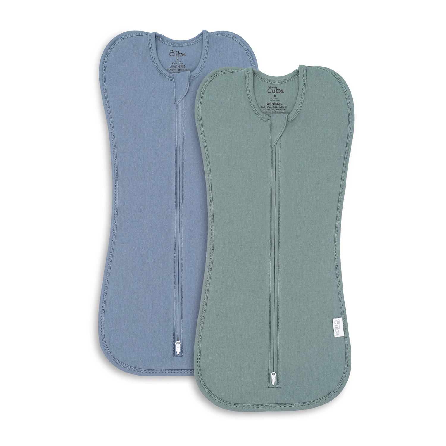 Easy Zipper Swaddle Blanket Nomadic Blue Azul Cozy Newborn Comfy Cubs Everetts Place: Online Boutique 39.99