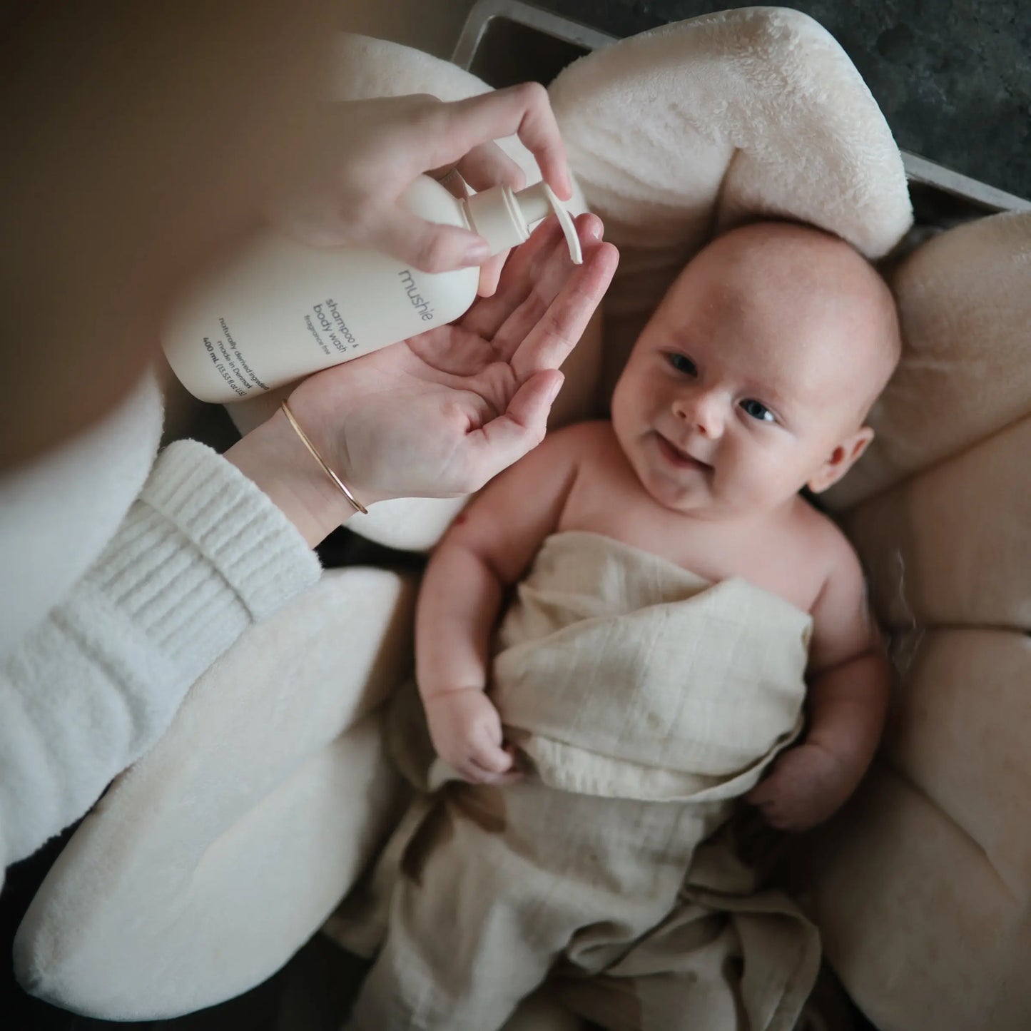 Fragrance Free Baby Shampoo and Body Wash for Delicate Skin and Scalps Mushie