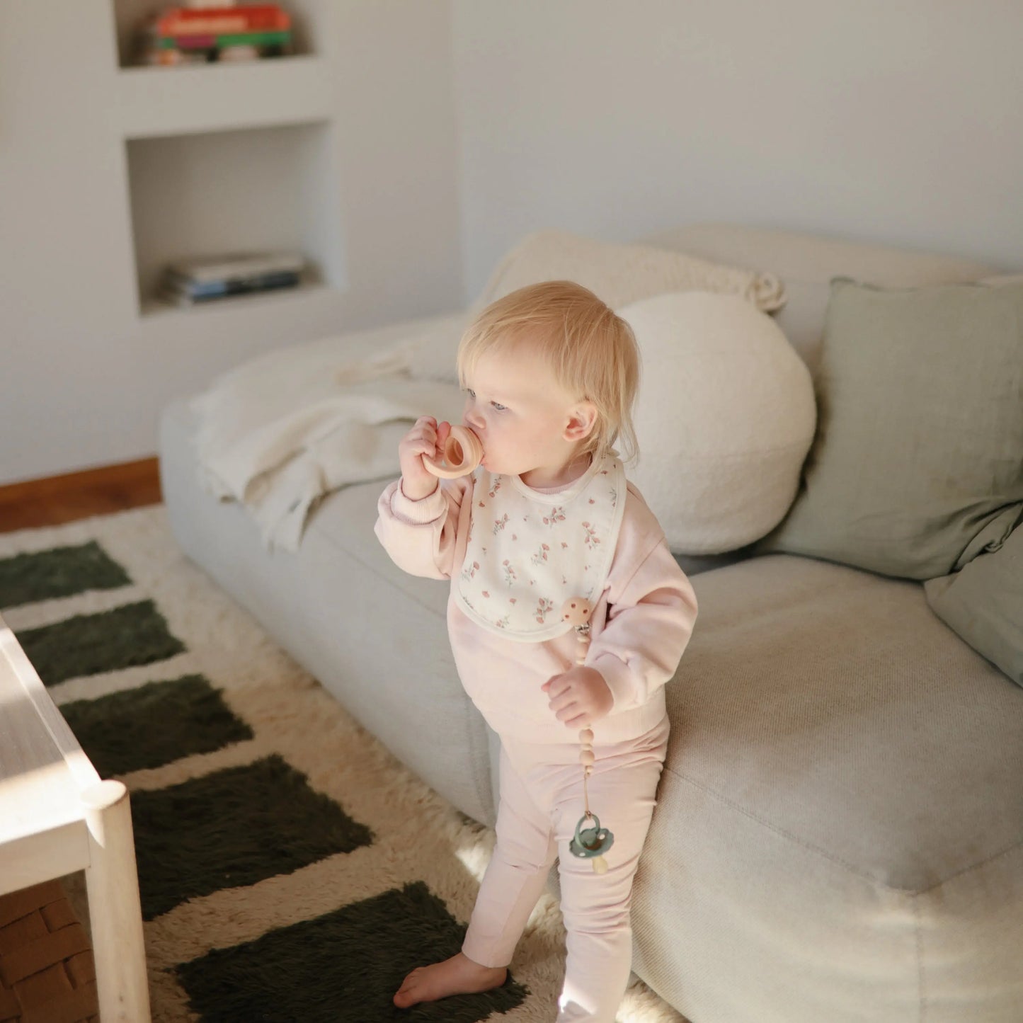Muslin Bibs for Babies with Dual Snap Closure - Soft and Absorbent Multi-Layered Design Mushie