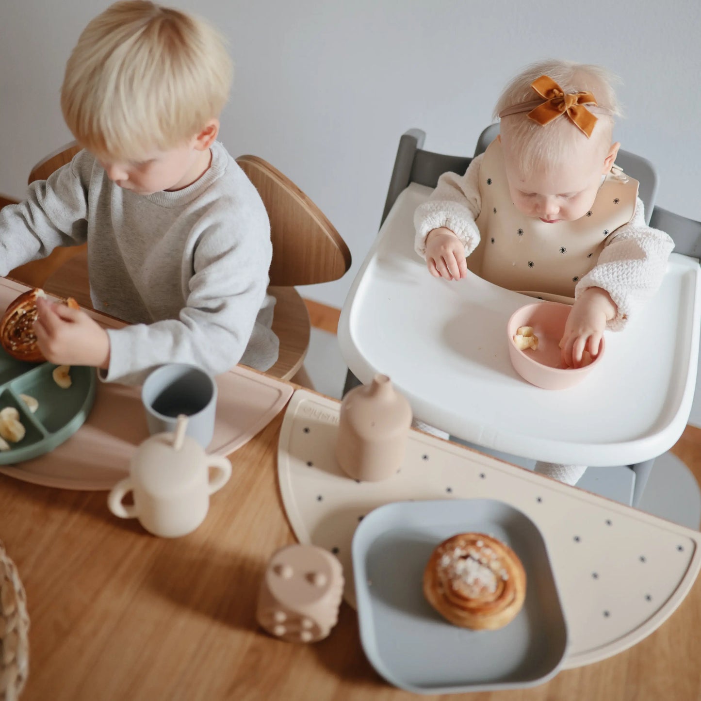 Silicone Placemat for Kids Durable and Easy to Clean Food Grade Silicone Stylish Design Mushie