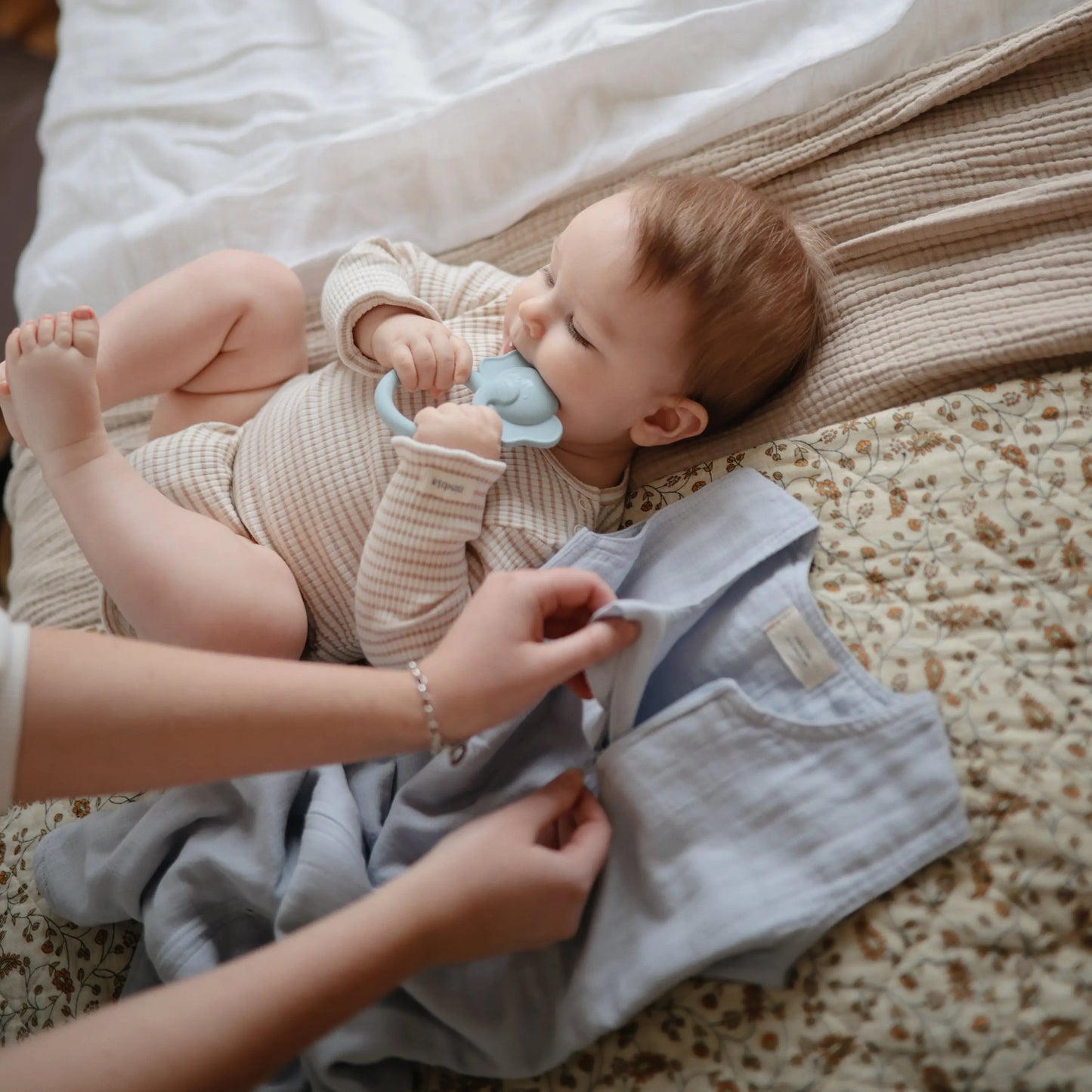 Elephant Teether Made from Non-Toxic Food-Grade Silicone for Babies Mushie Everetts Place: Online Boutique