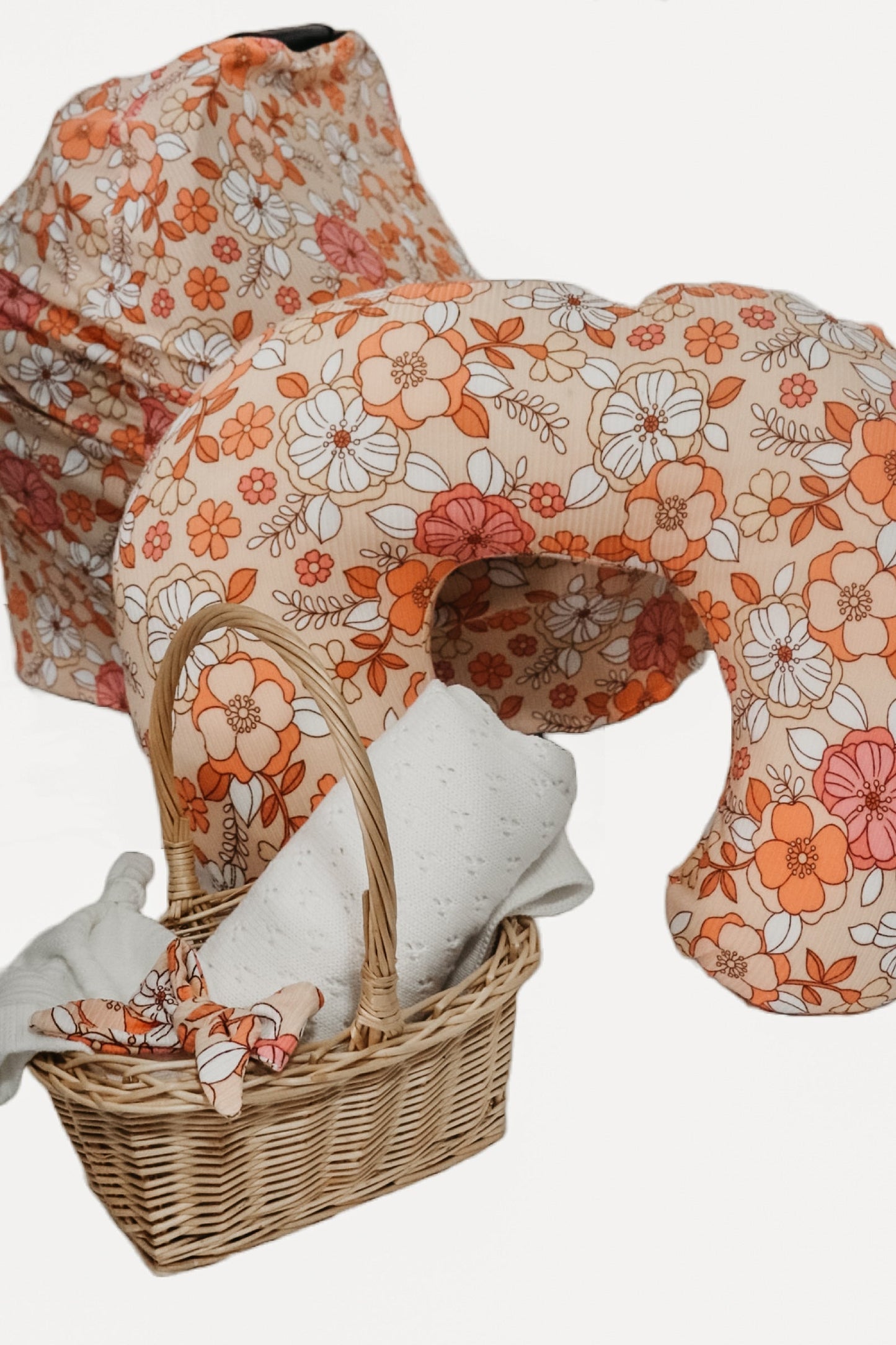 Peach Fuzz Nursing Pillow Cover By Little Mae And Co Little Mae & Co Everetts Place: Online Boutique