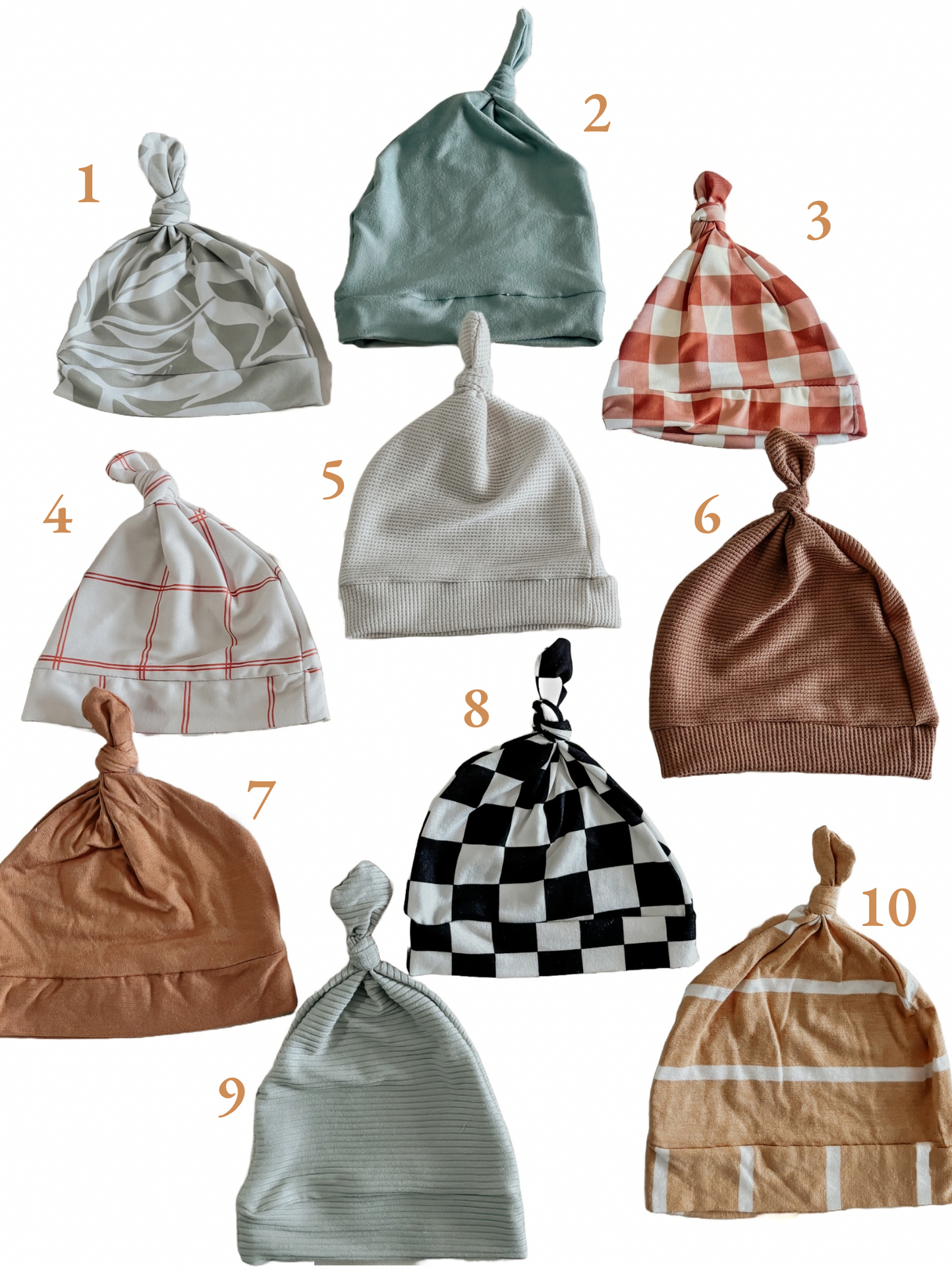 Knotted Baby Hats 0 to 6 Months Cozy Soft Stretch Everyday Little Mae & Co Everetts Place: Online Boutique