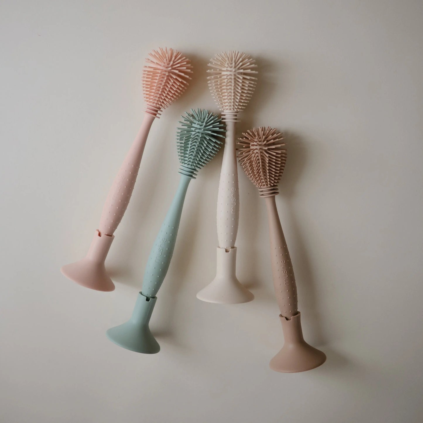 Silicone Baby Bottle Brush Double Sided 2 in 1 Cleaning Tool Mushie