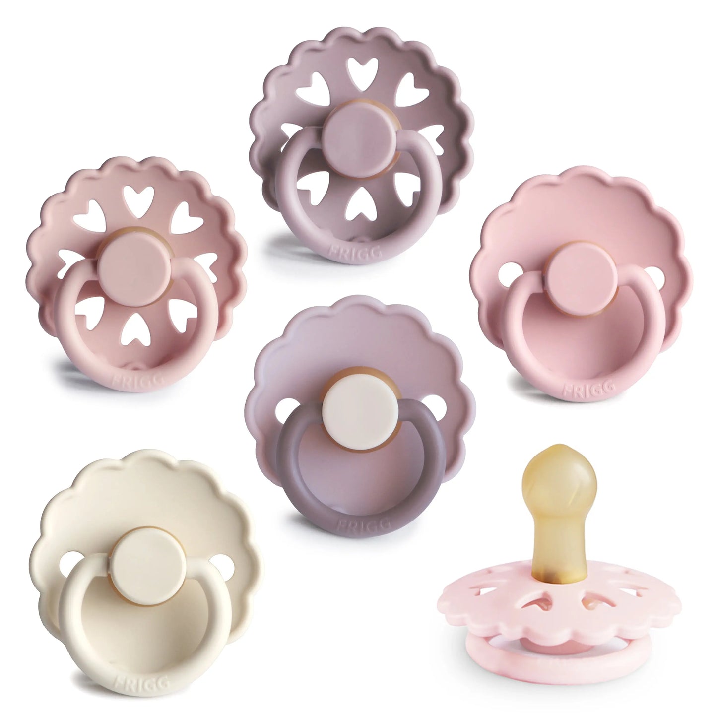 FRIGG Pacifier - Natural Rubber 6-Pack for Baby Comfort Mushie Everetts Place: Online Boutique 34.99