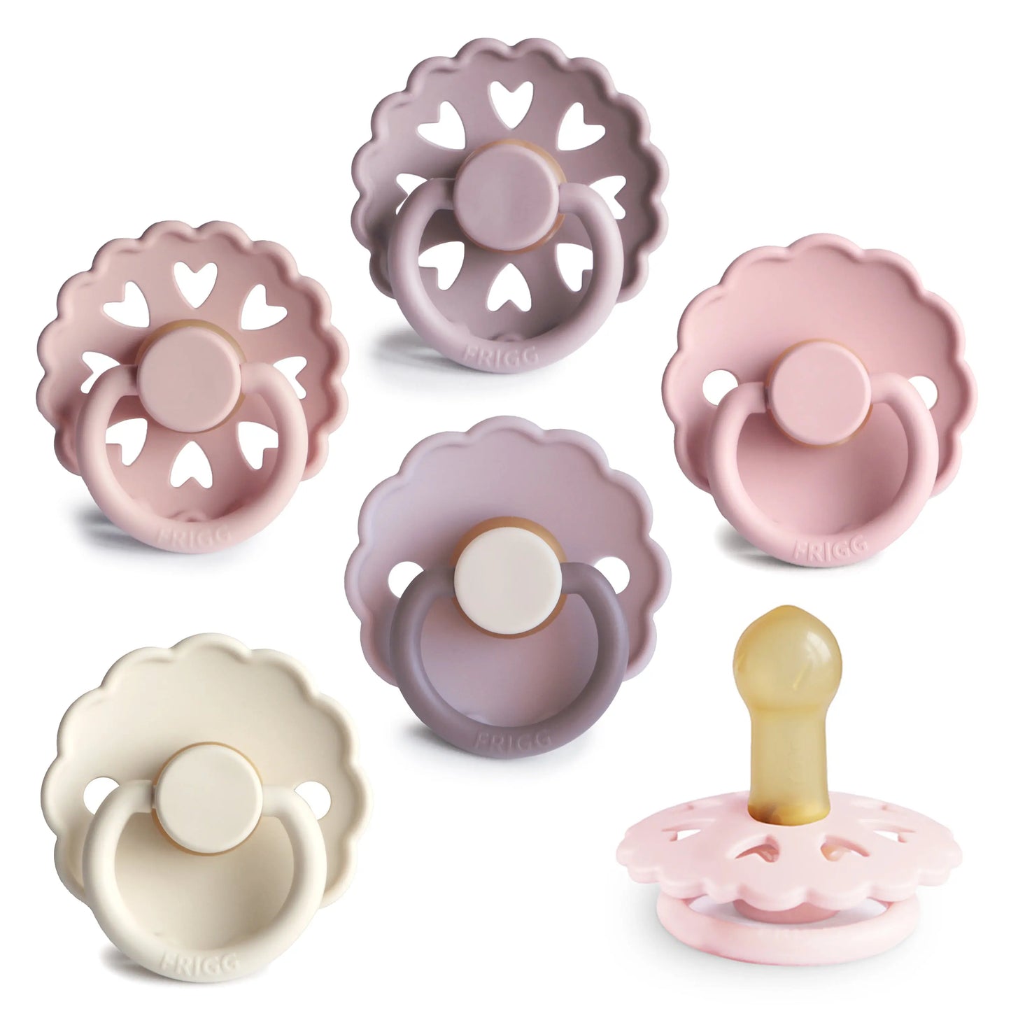 FRIGG Pacifier - Natural Rubber 6-Pack for Baby Comfort Mushie Everetts Place: Online Boutique 34.99