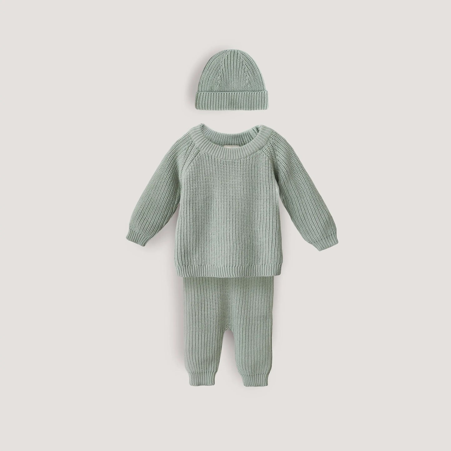 Chunky Knit Beanie Made with Organic Cotton for Babies Cozy and Stylish Mushie