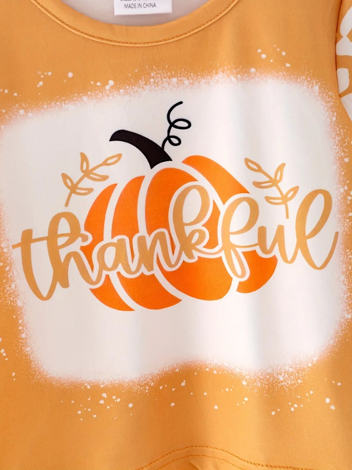 Fall Thanksgiving Halloween 3 Piece Short Sleeve O Neck T Shirt Set Rylee Faith Designs Everetts Place: Online Boutique