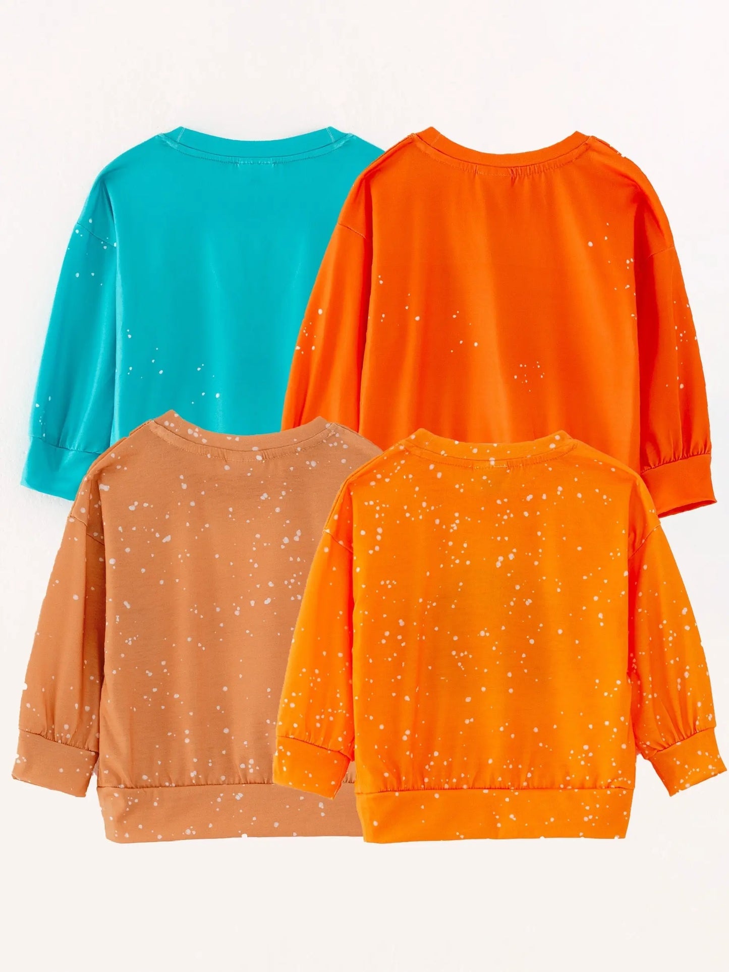 Fall Thanksgiving Halloween 4 Piece Long Sleeve O Neck T Shirt Set Rylee Faith Designs Everetts Place: Online Boutique