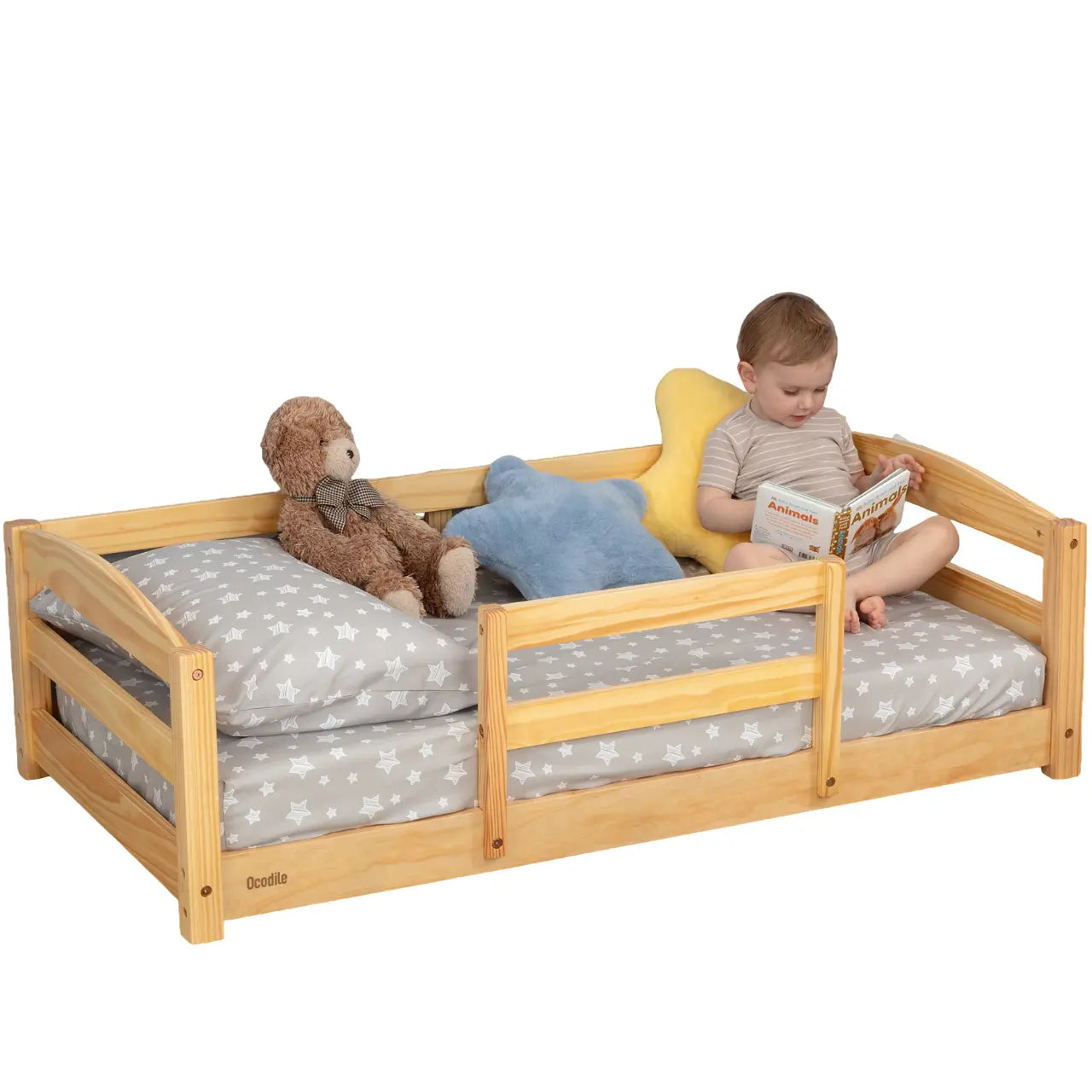 Ocodile.com Cozy Floor Bed for Toddlers with Crib Mattress Compatibility for Easy Transition - Furniture > Baby & Toddler Furniture > Cribs & Toddler Beds > Toddler Beds