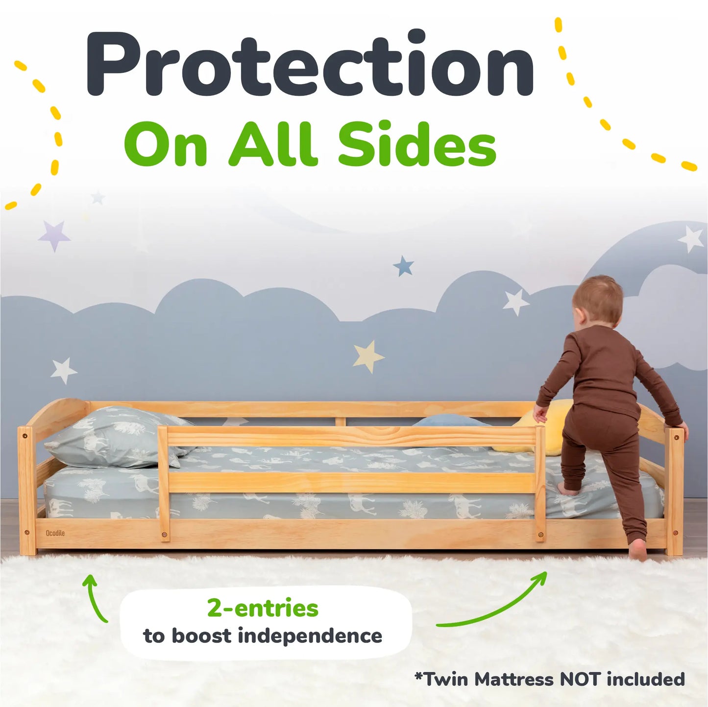 Floor Bed - Twin Size Ocodile.com