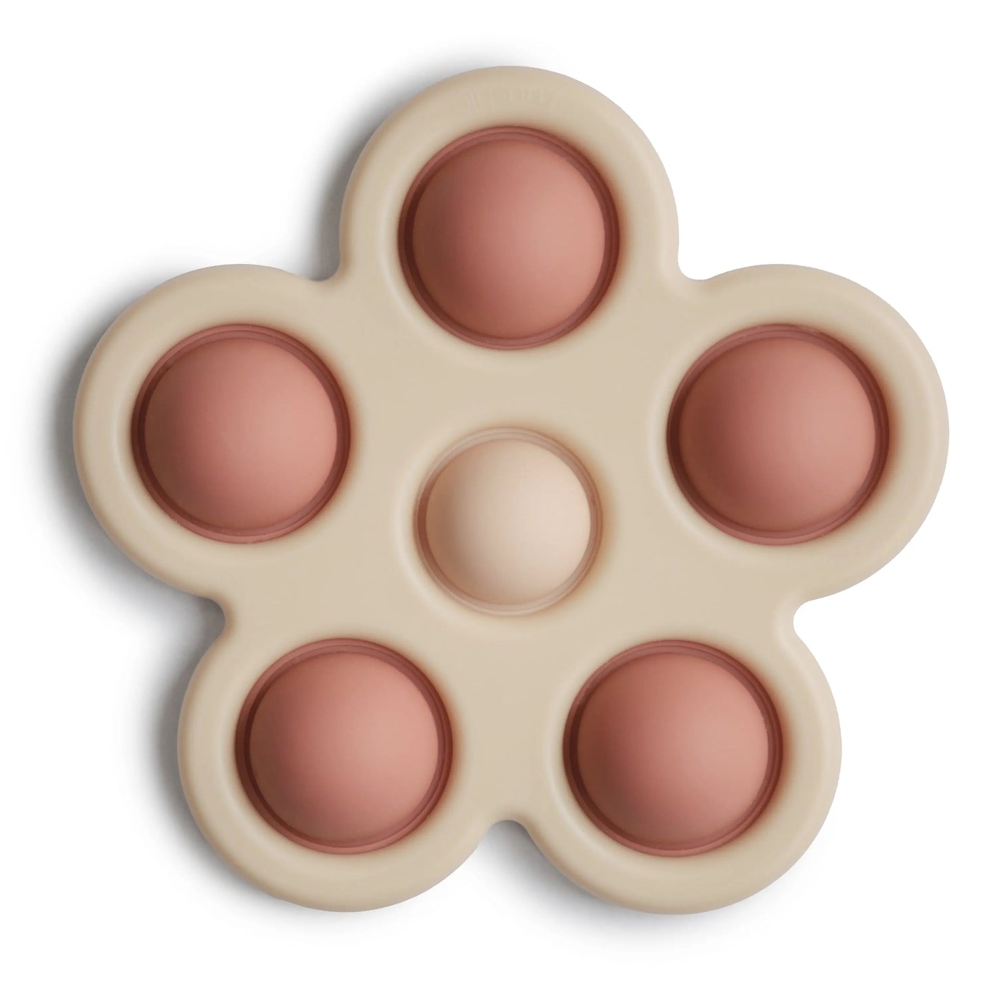 Flower Press Toy for Fine Motor Skills and Sensory Exploration Mushie Everetts Place: Online Boutique 14.99